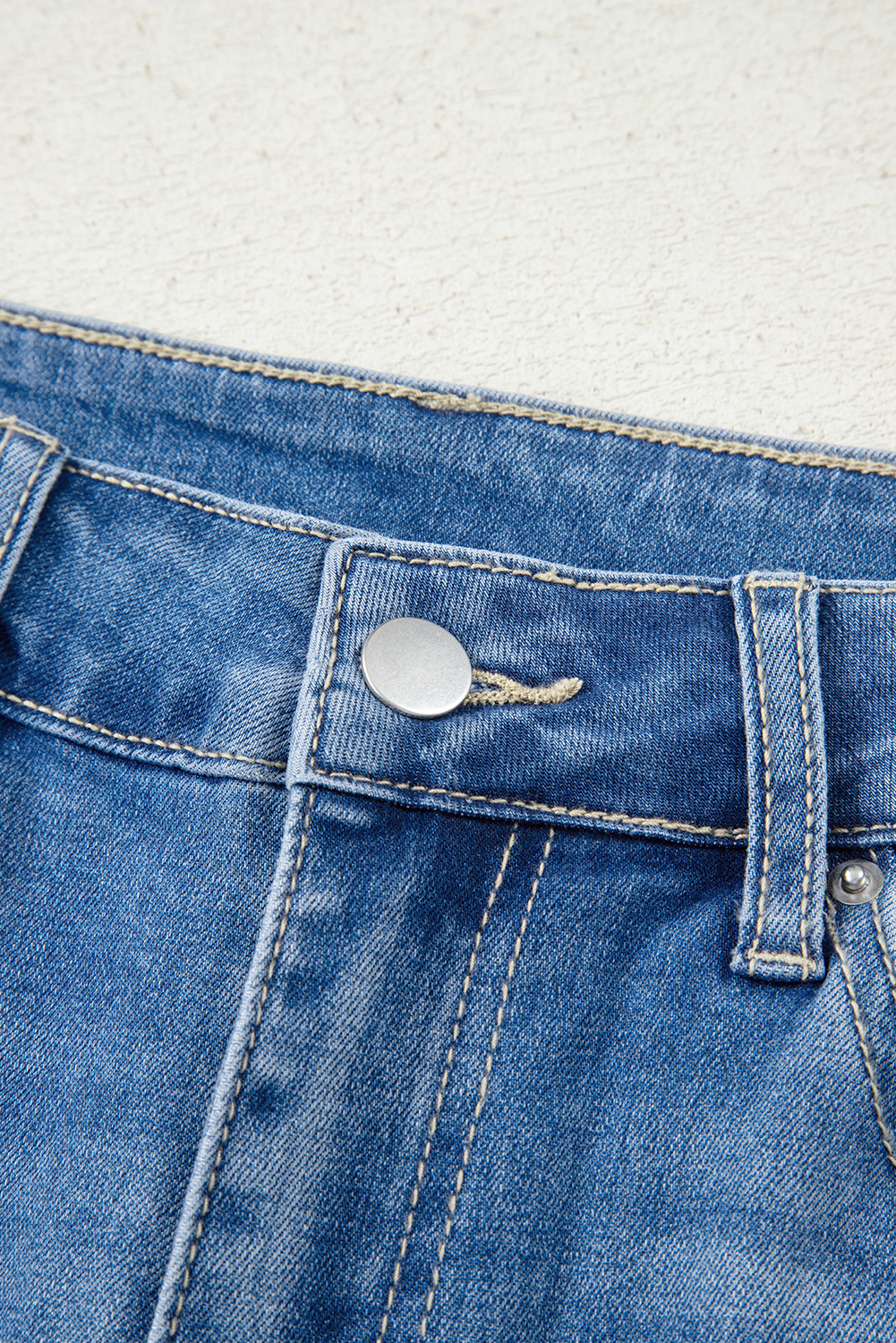 Ashleigh Blue Cut out Side Frayed Hemline Flare Jeans