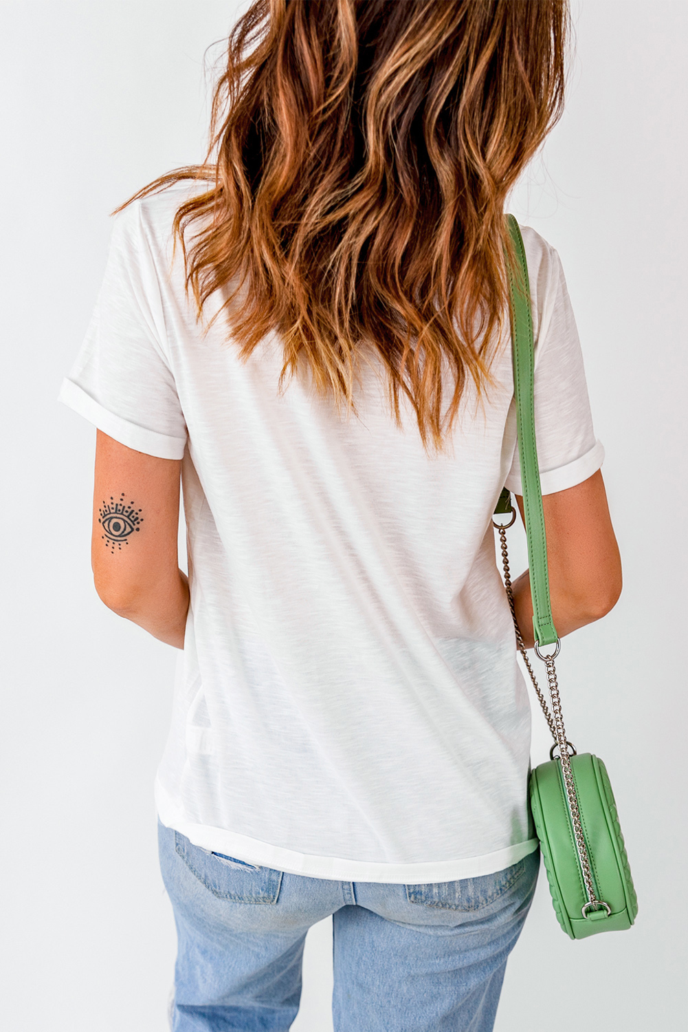 Black St. Patricks Lucky Clover Print O Neck T Shirt