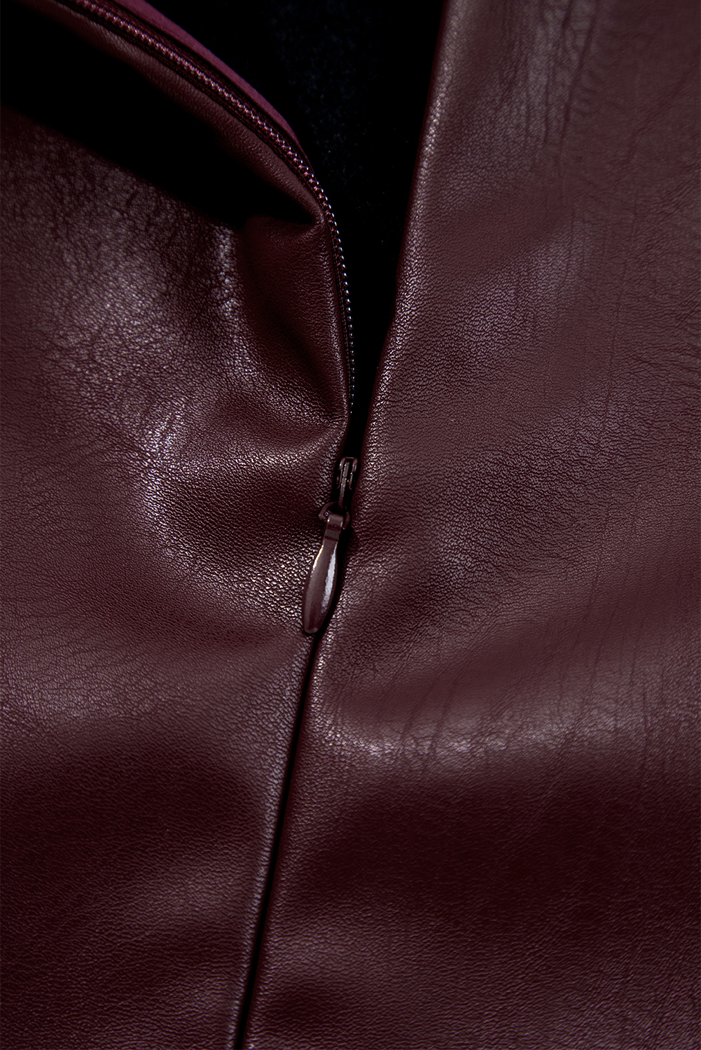 Wild Ginger  Vegan Leather Sleeveless Mini Dress