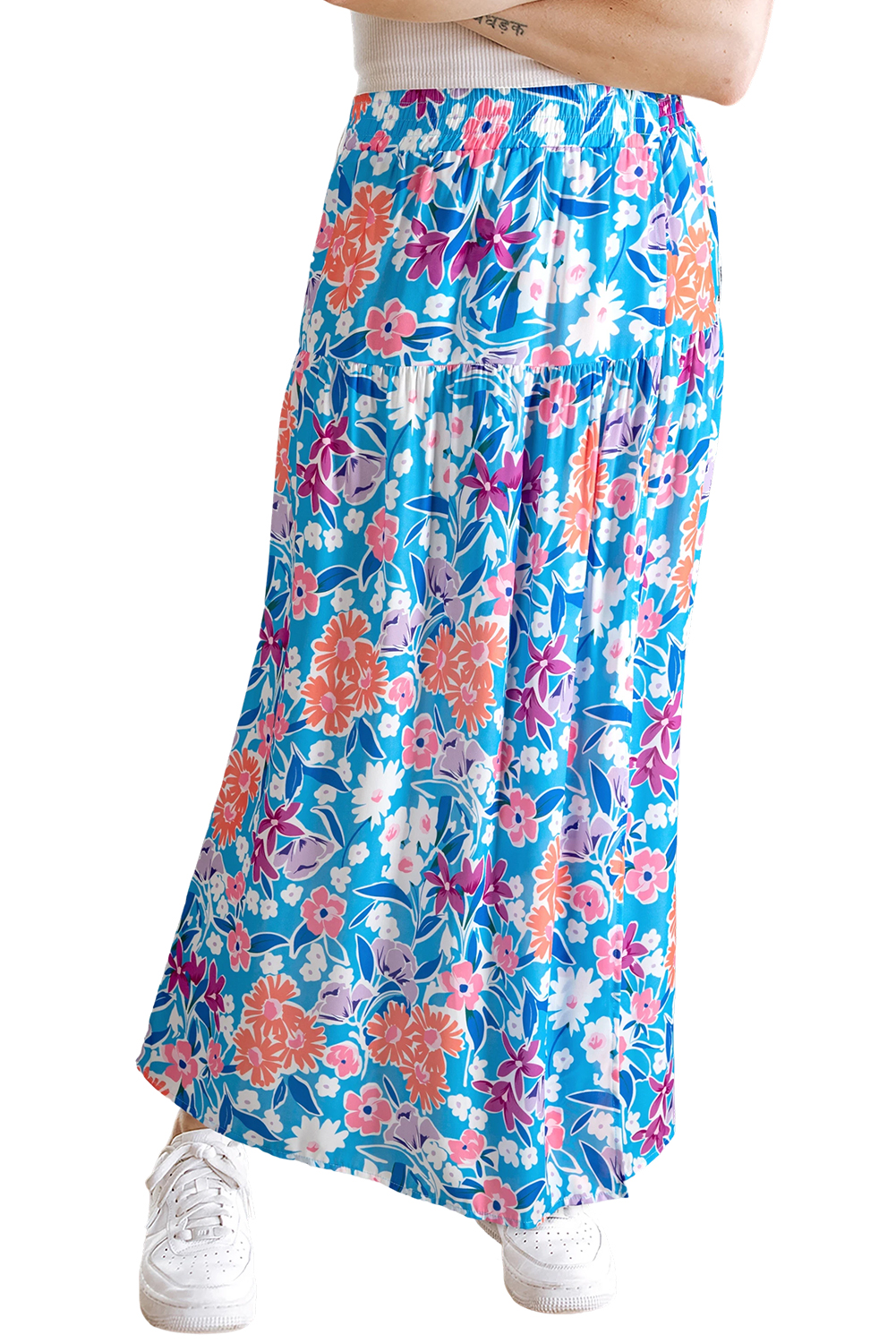 Blue Sunflower Boots Graphic Western Fashion T Shirt
