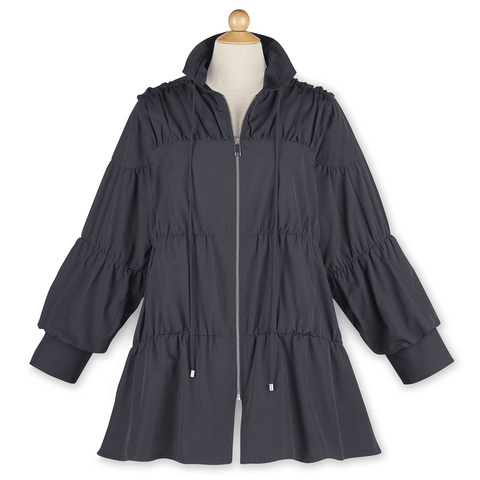 Obsidian A-Line Travel Jacket, Lightweight, Wrinkle-Resistant - Signals Catalog