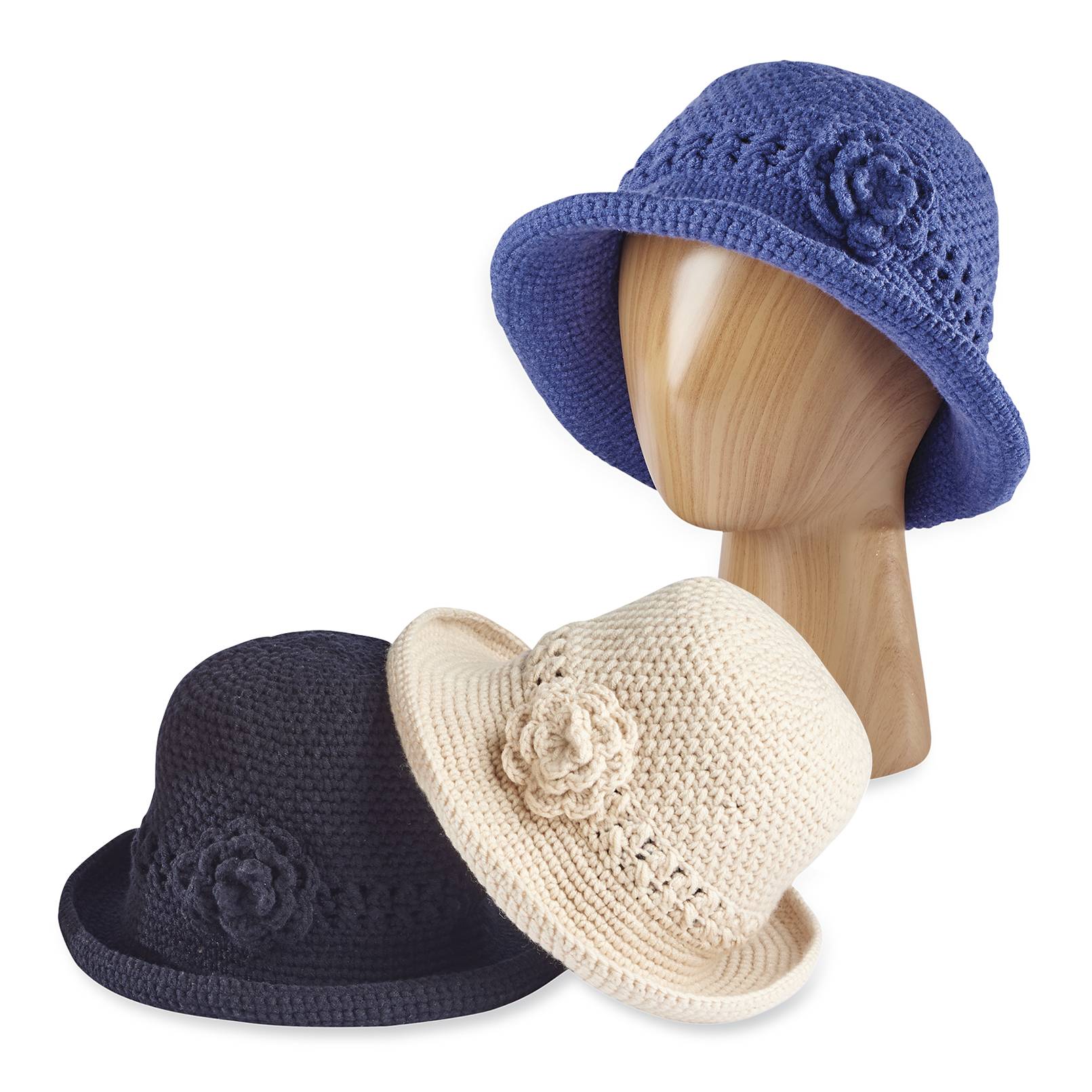 Crocheted Knit Cloche Hat - Signals Catalog