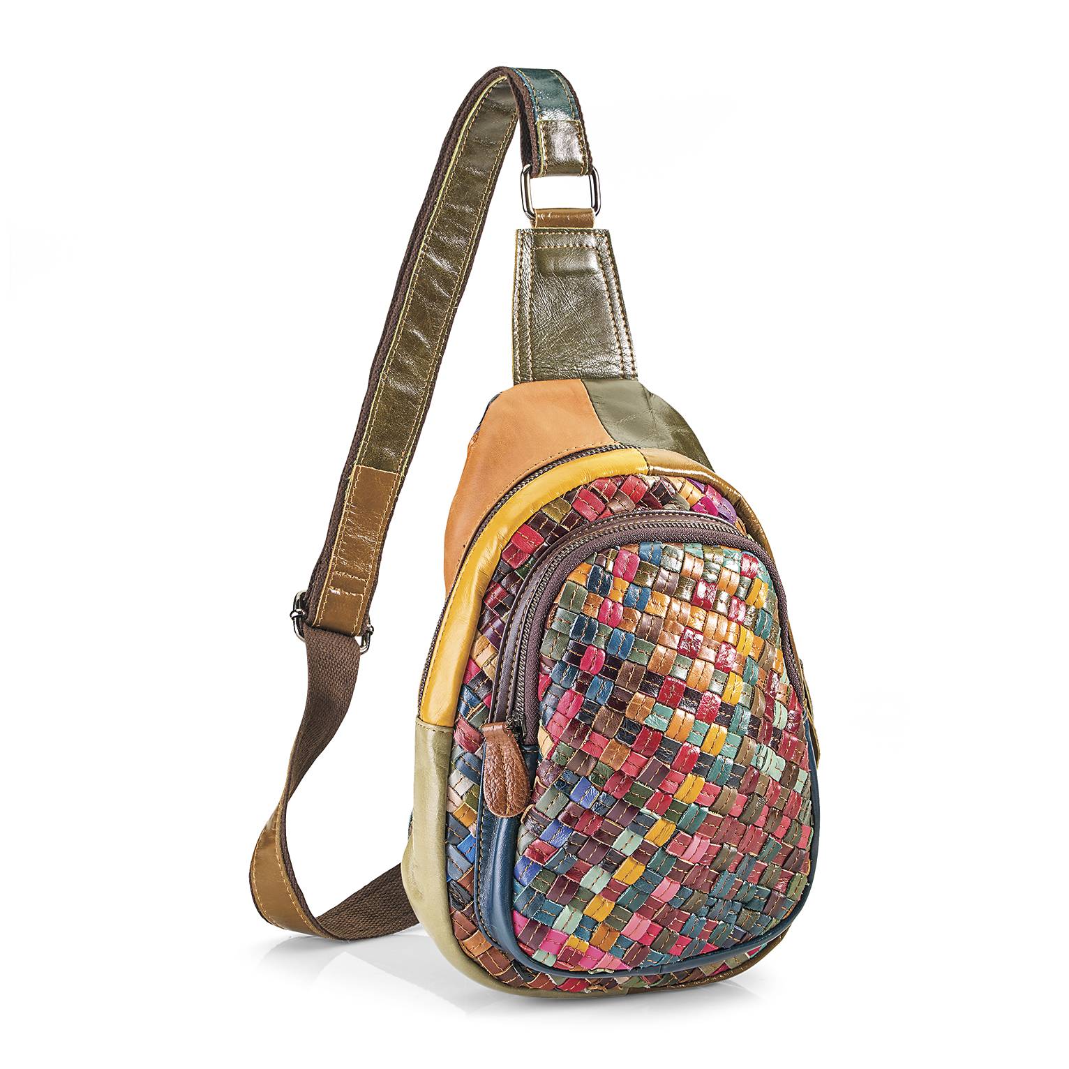 Multicolor Woven Crossbody Pack - Signals Catalog