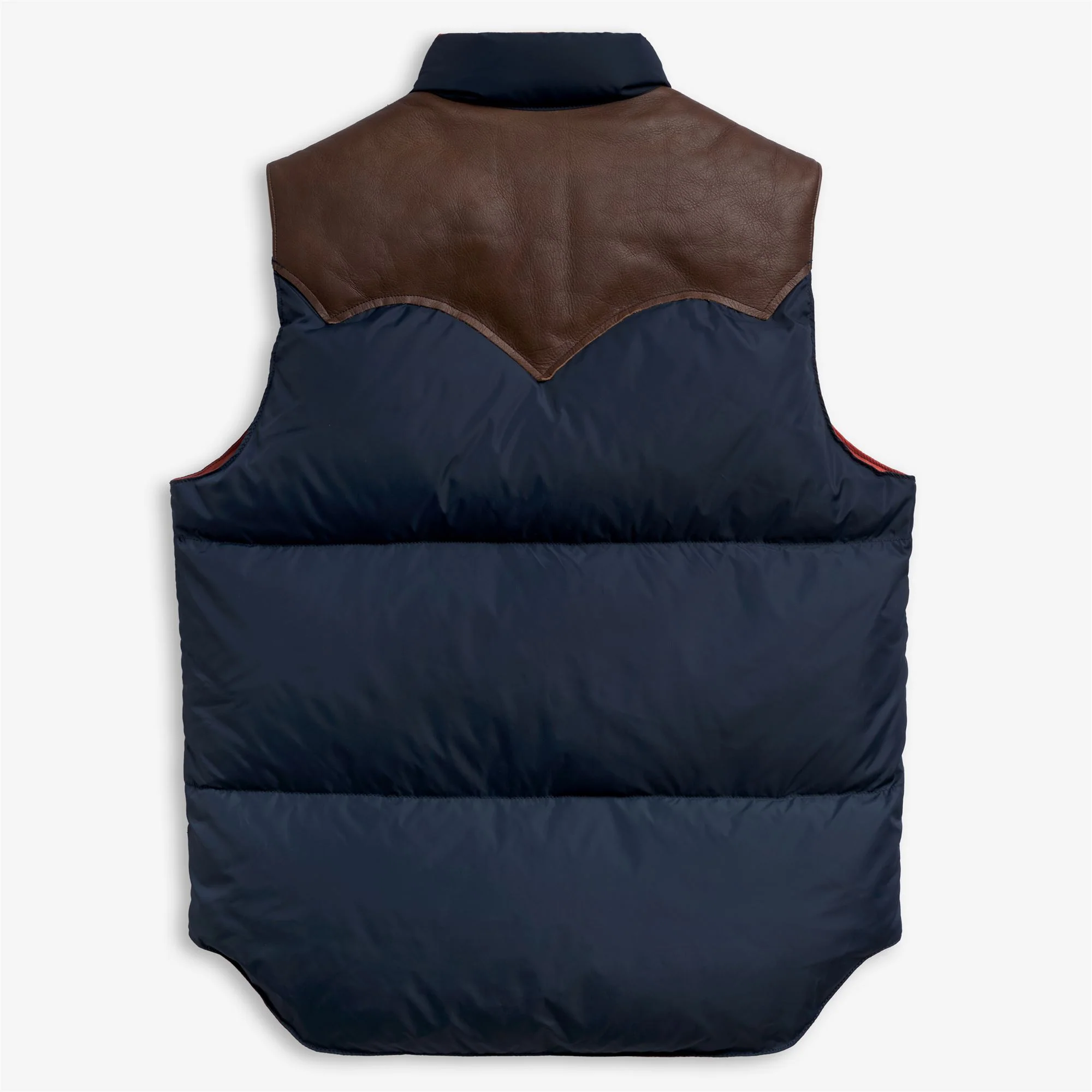 DOWN VEST - Jackets - Vest - Unisex - DK NAVY-ORANGE BRICK
