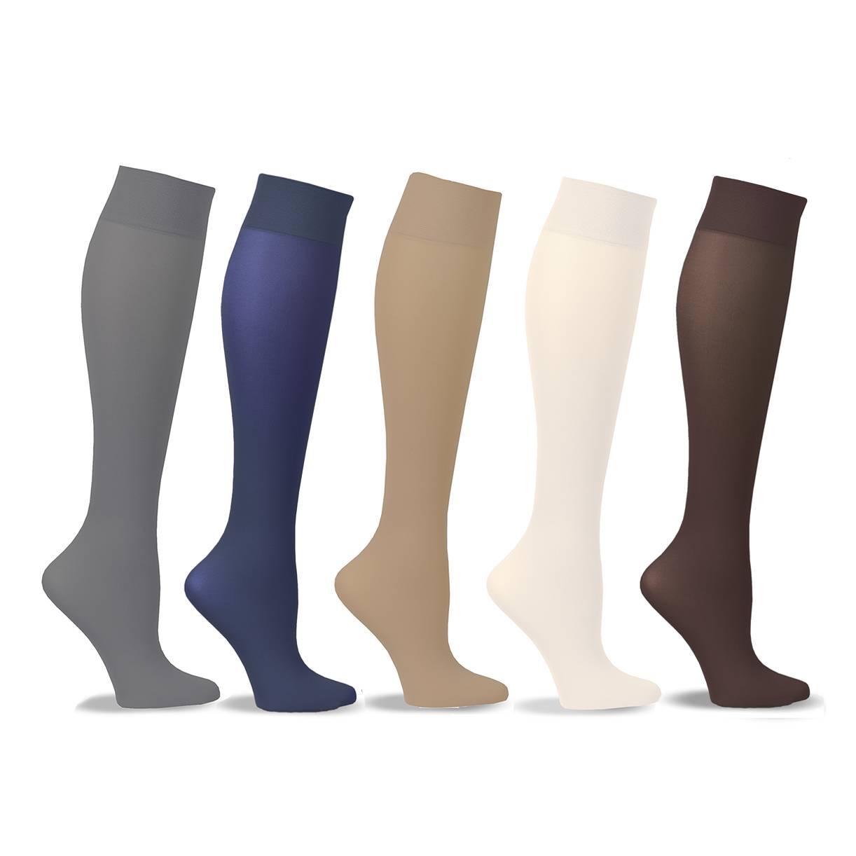 Wide Calf Solid 2-pair packs Mild Compression Knee-Highs - Signals Catalog