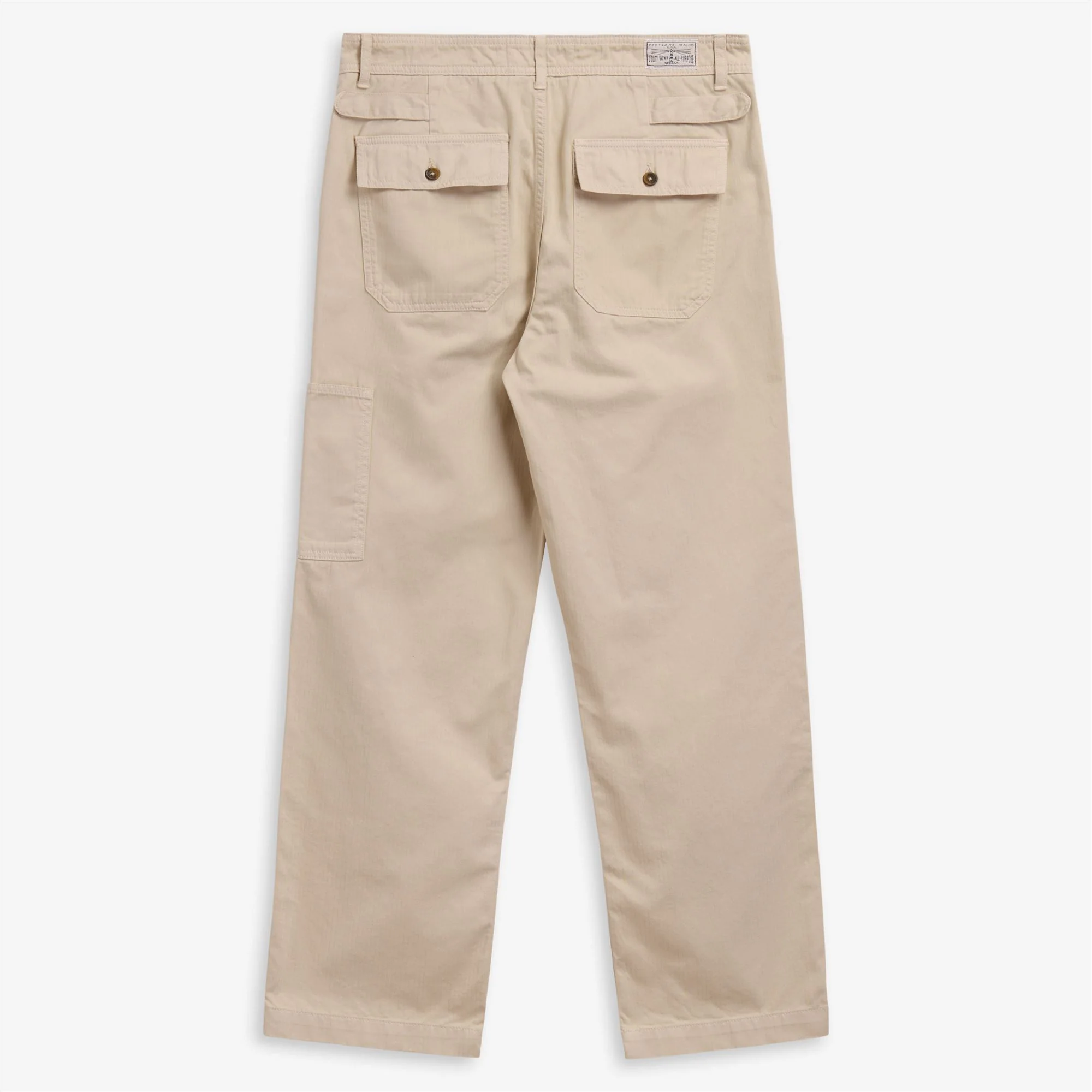 MILTON HERRINGBONE - Pants - FATIGUE - Man - BEIGE GESSO