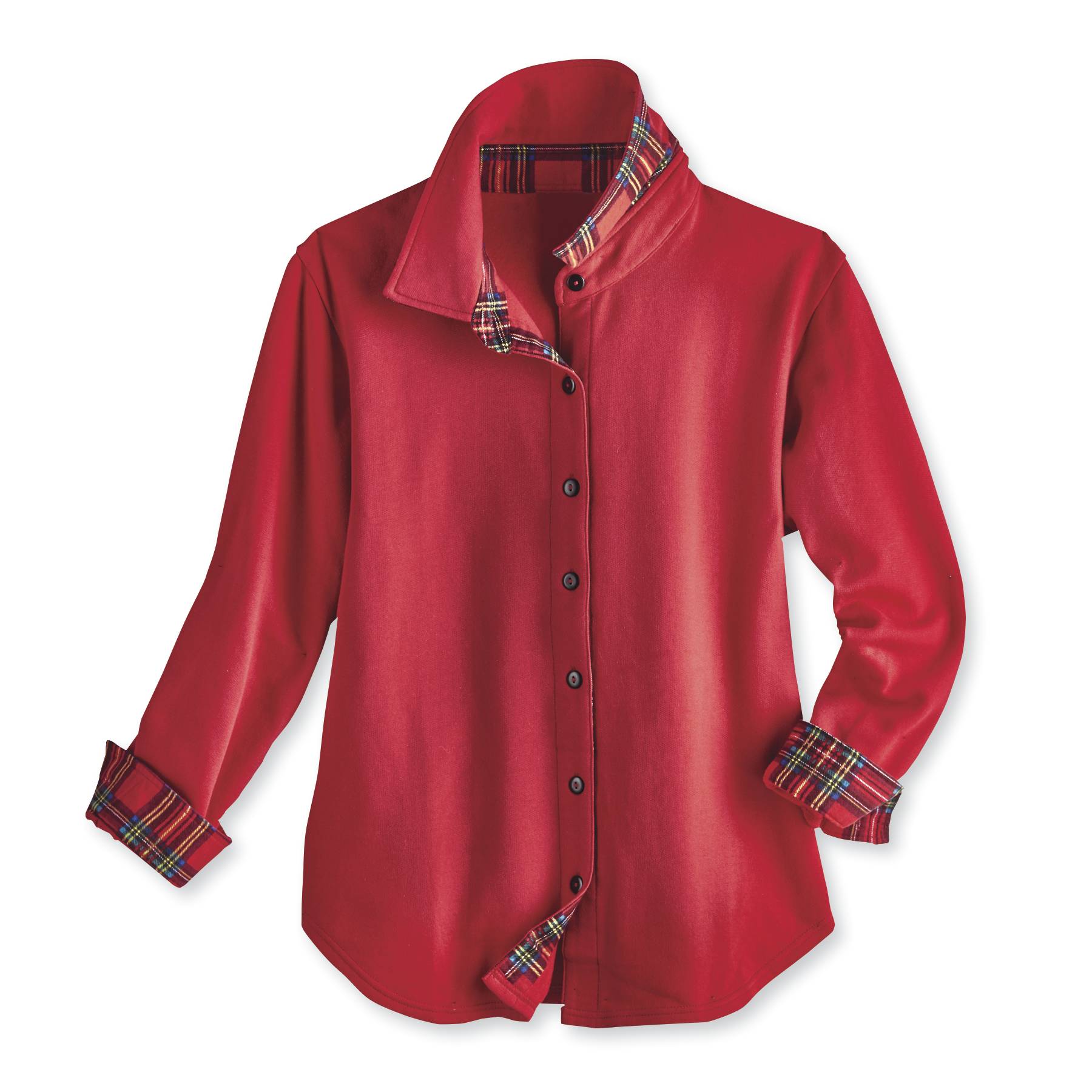 Red Tartan Shirt Jacket - Signals Catalog