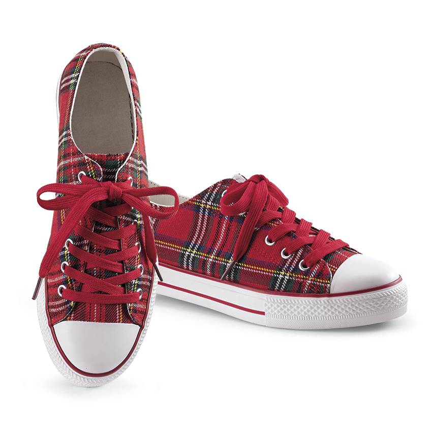 Red Plaid Sneakers - Signals Catalog