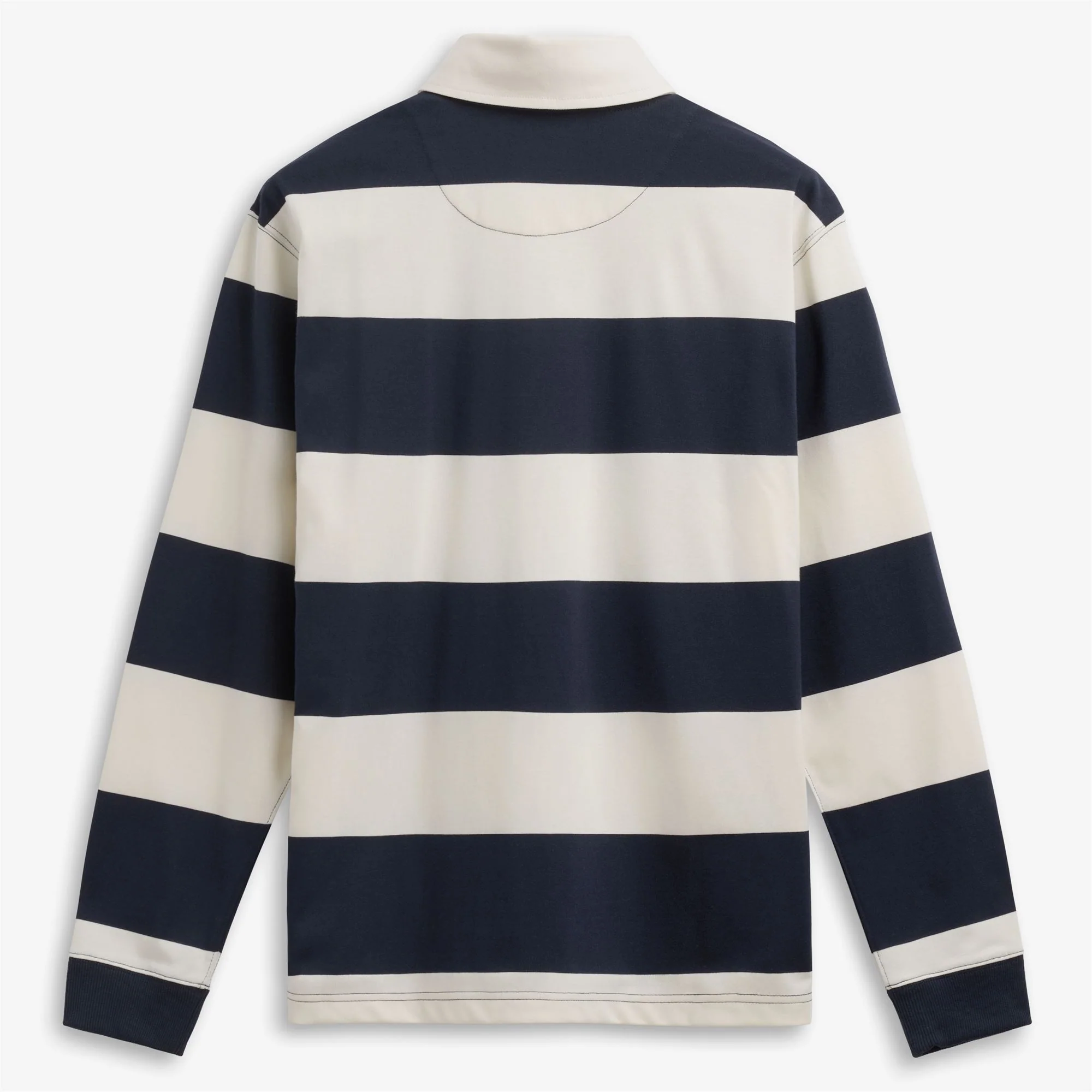 CAMPBELL LS - Polo Shirts - Polo - Unisex - WHITE NATURAL-BLUE