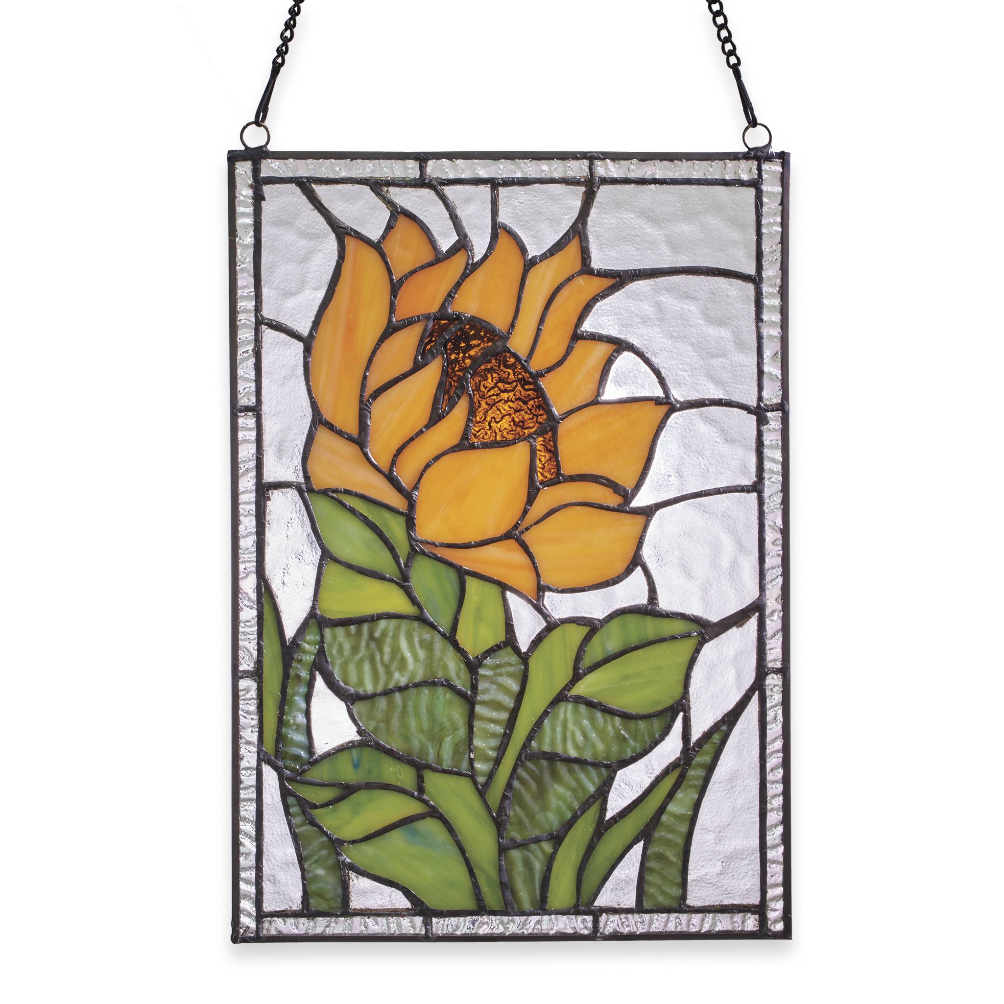 Sunflower Stained Glass Panel - Signals Catalog