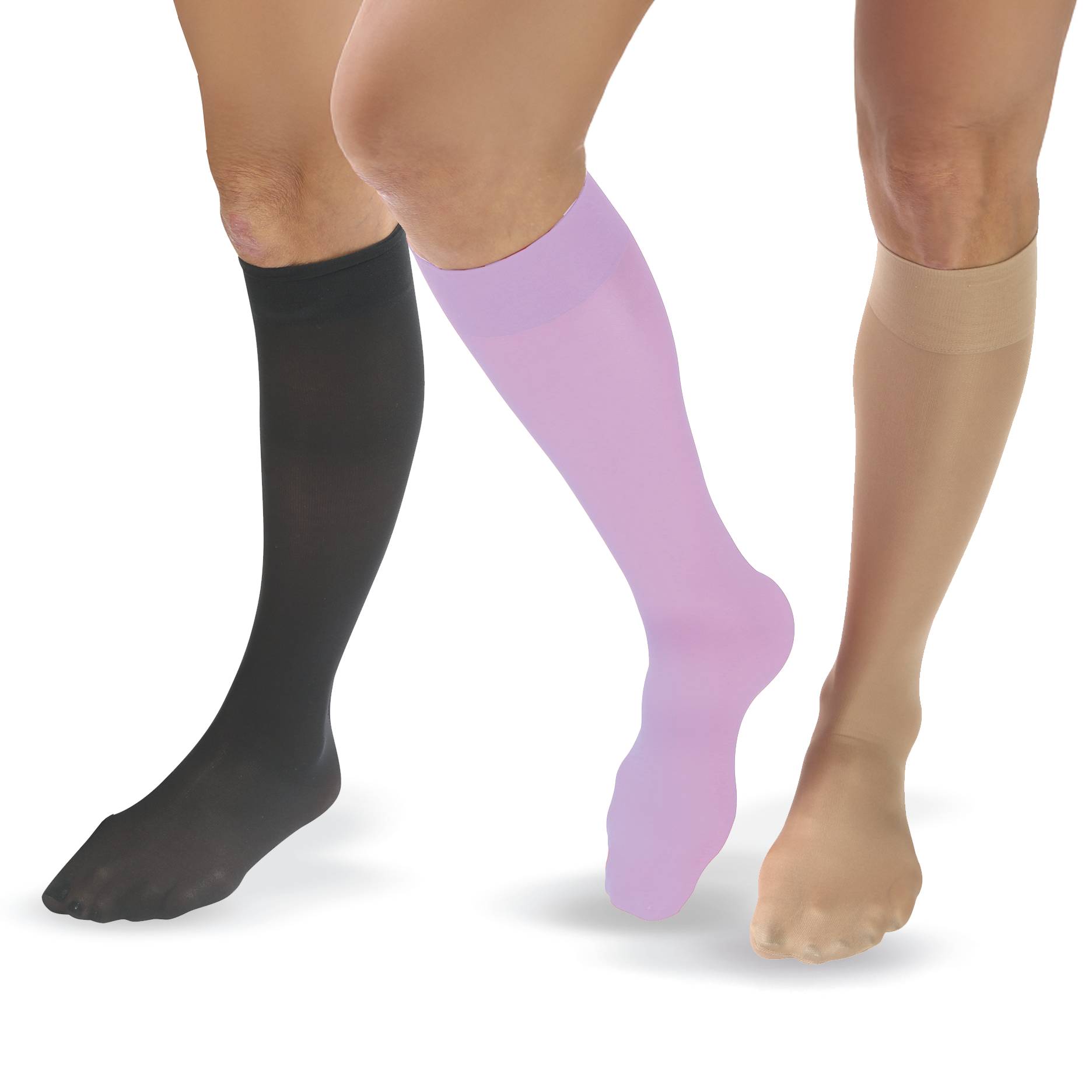 Regular Solid 2-pair packs Mild Compression Knee-Highs - Signals Catalog