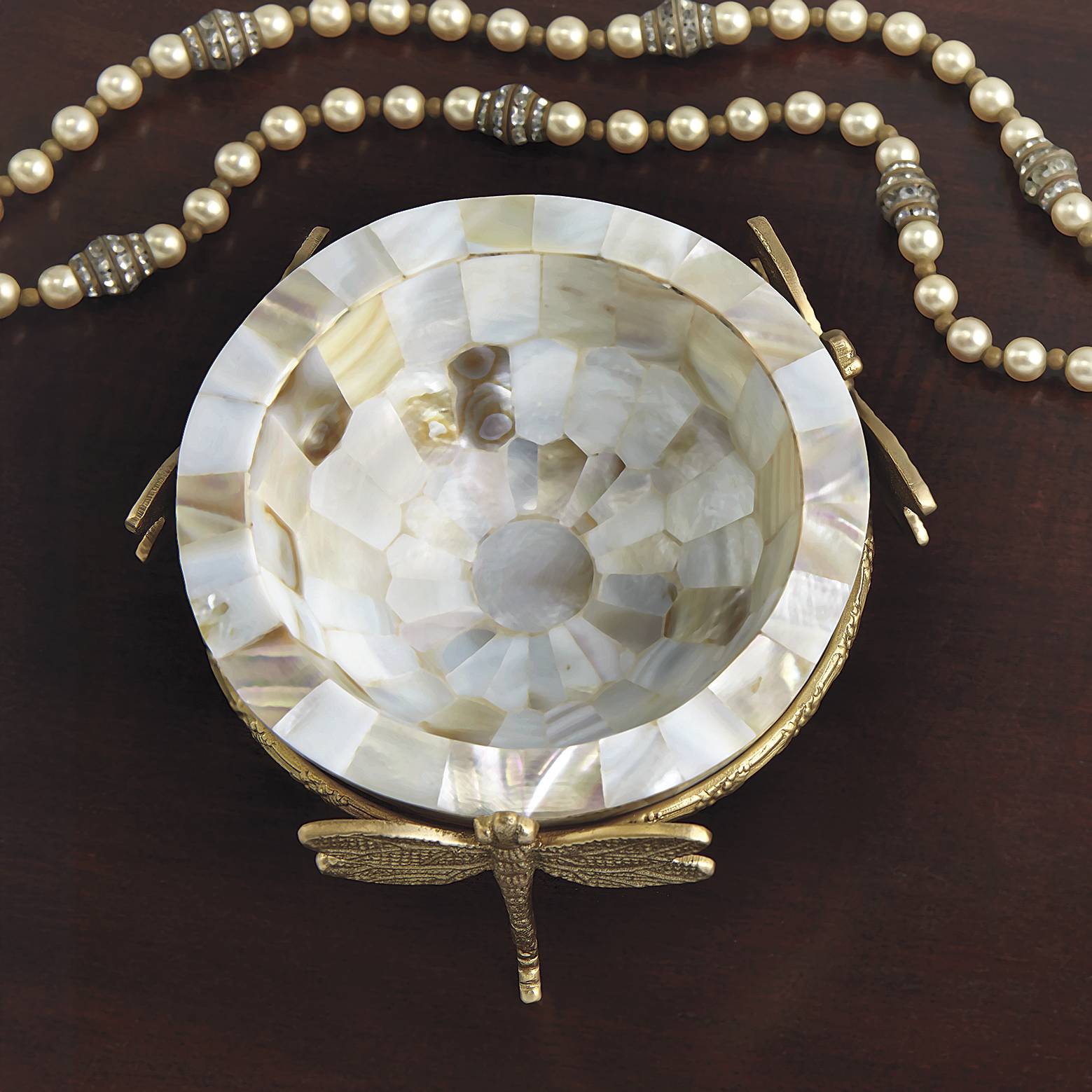 Mother of Pearl Dragonfly Dish - Signals Catalog