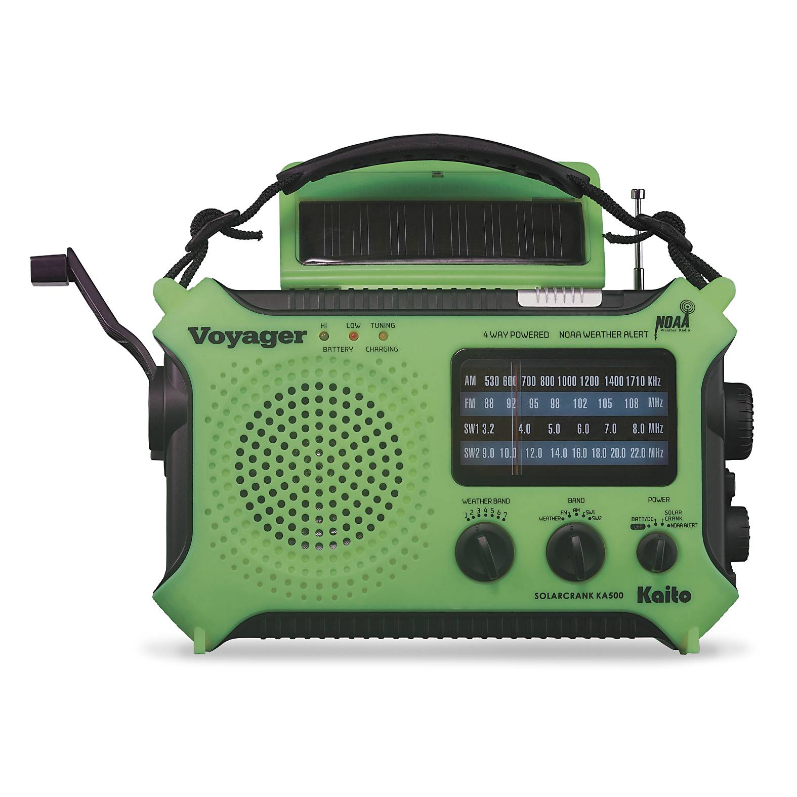 Solar Powered Emergency Radio with NOAA Alert and Cell Phone Charger - Signals Catalog