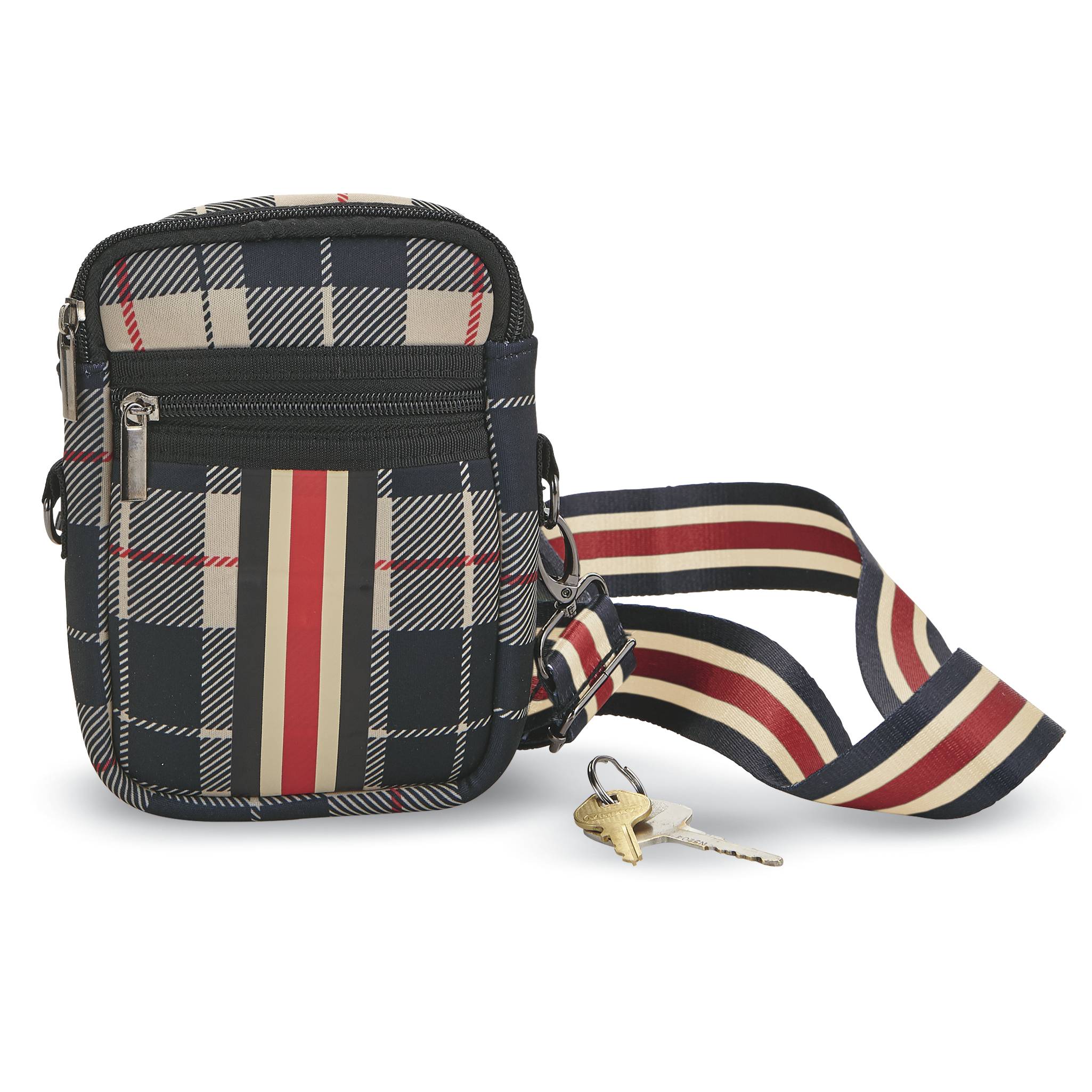 Plaid Neoprene Crossbody Bag - Signals Catalog