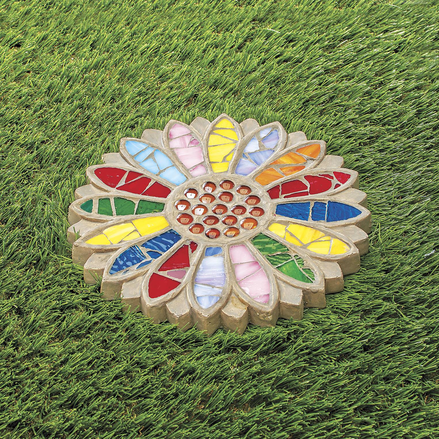 Daisy Mosaic Stepping Stone - Signals Catalog