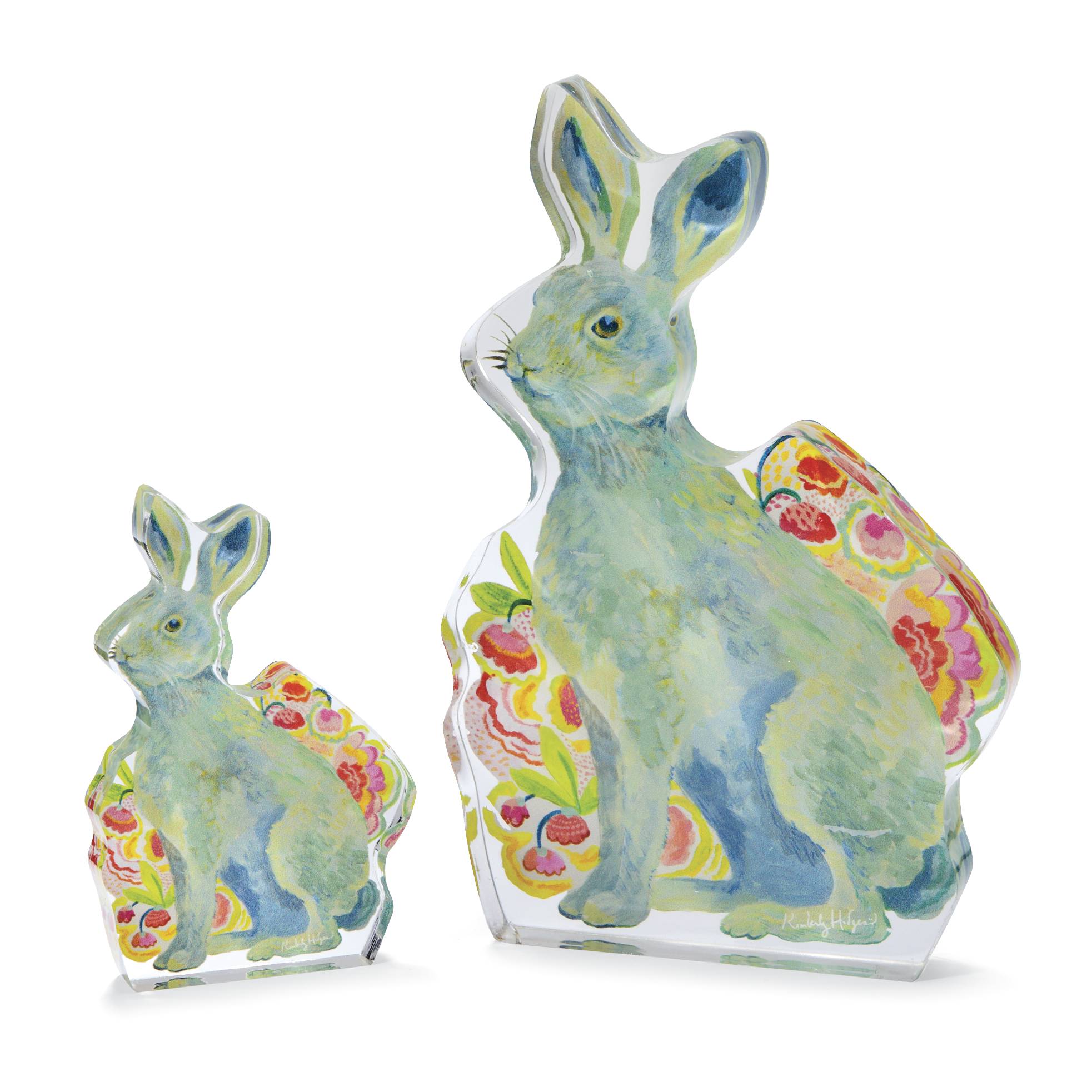 Kimberly Hodges Handcrafted Garden Bunny Shelf Sitter, Made in USA - Signals Catalog
