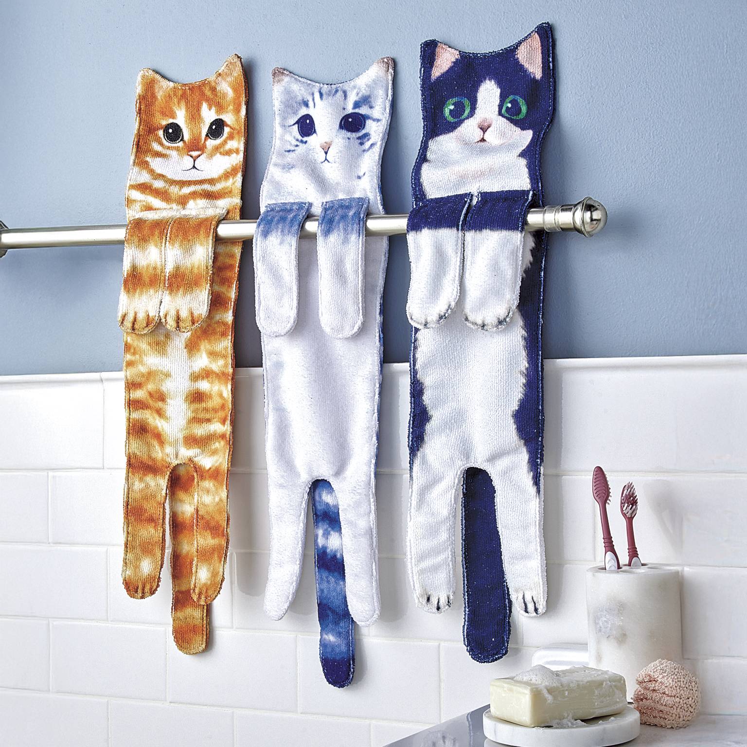 Hanging Cat Towel - Signals Catalog