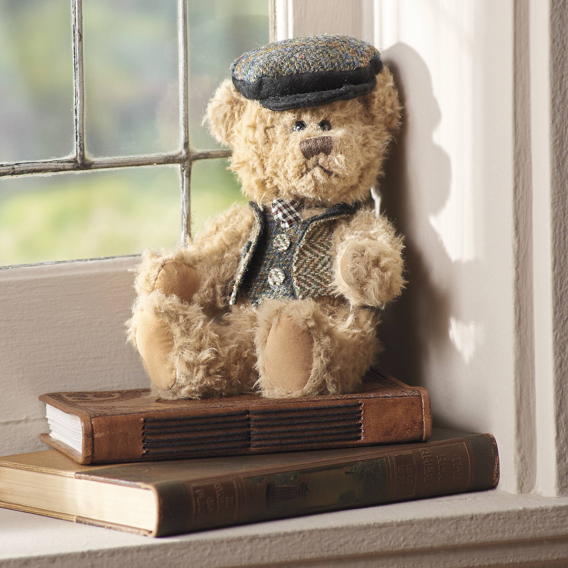 Harris Tweed Teddy Bear, Jointed Arms and Legs, Neck Turns - Signals Catalog