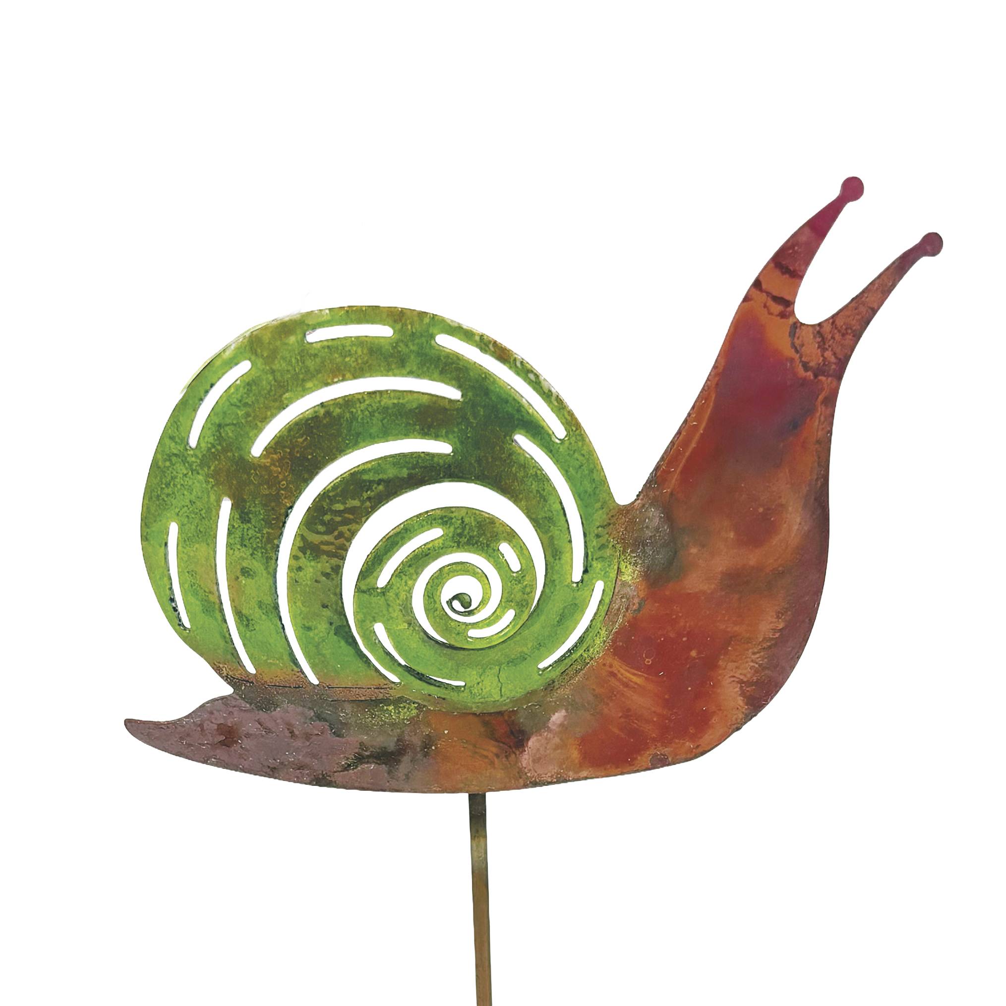 Snail Garden Stake for Yard in Pure Copper, Made in USA - Signals Catalog