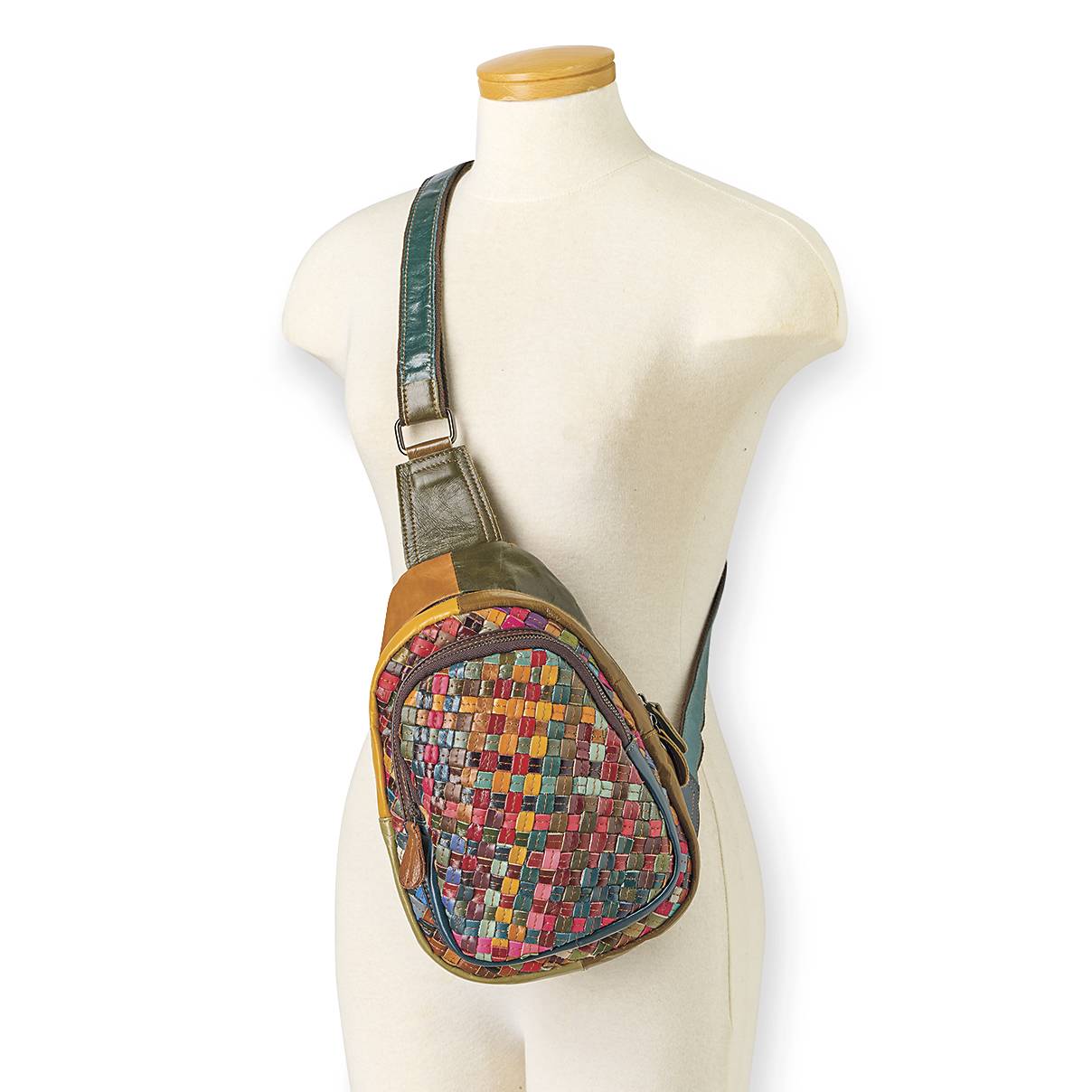 Multicolor Woven Crossbody Pack - Signals Catalog