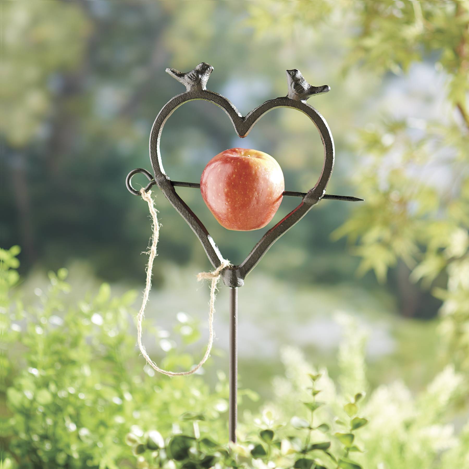 Heart-Shaped Bird Feeder Stake - Signals Catalog