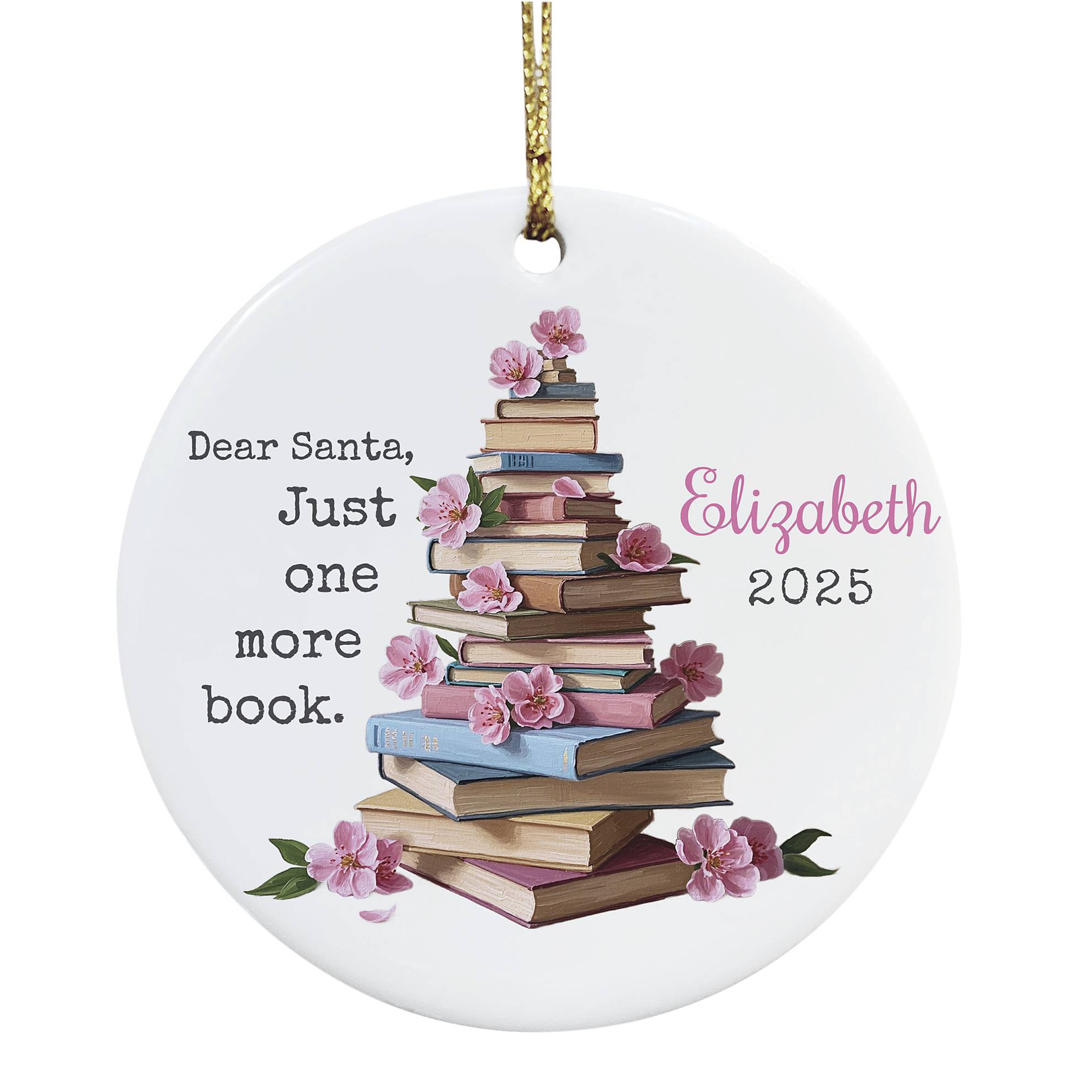 Personalized Dear Santa Tree or Flowers Ornament - Signals Catalog