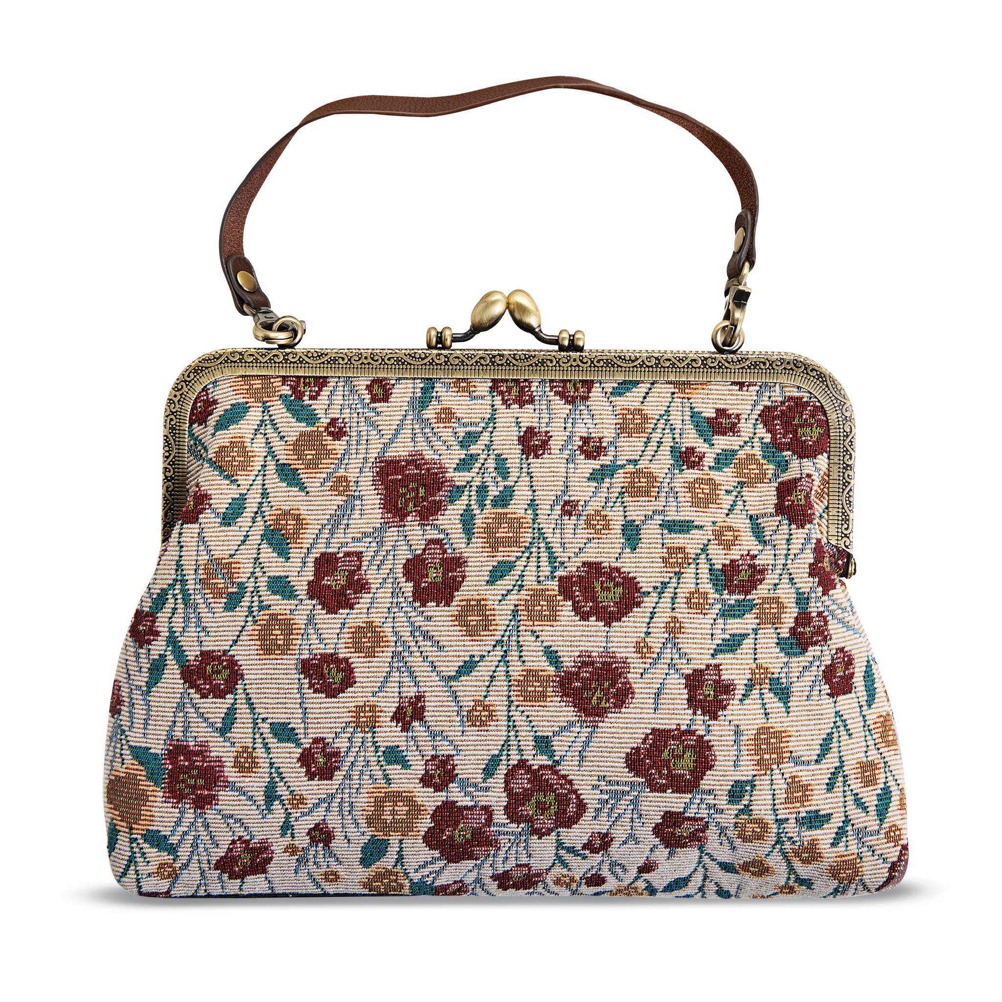Black Cat Crossbody Bag, Decorative Applique, 2-Pocket Interior - Signals Catalog