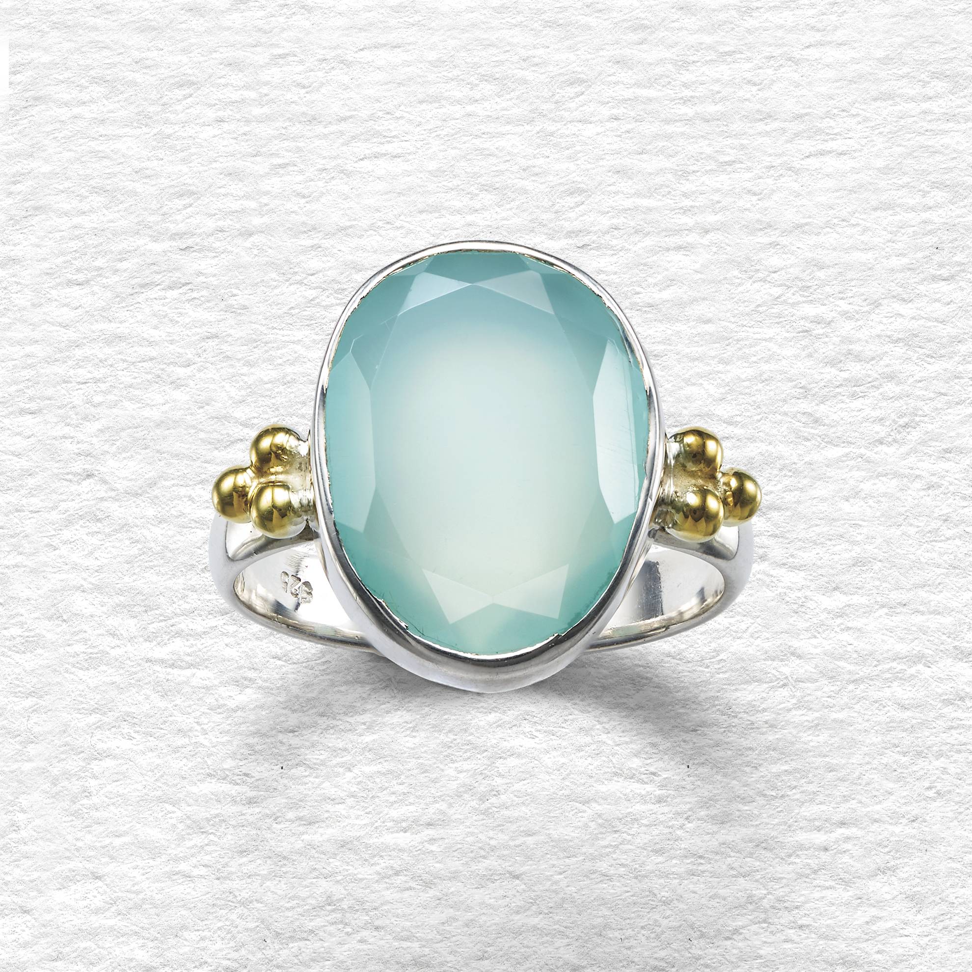 Aqua Chalcedony Ring - Signals Catalog