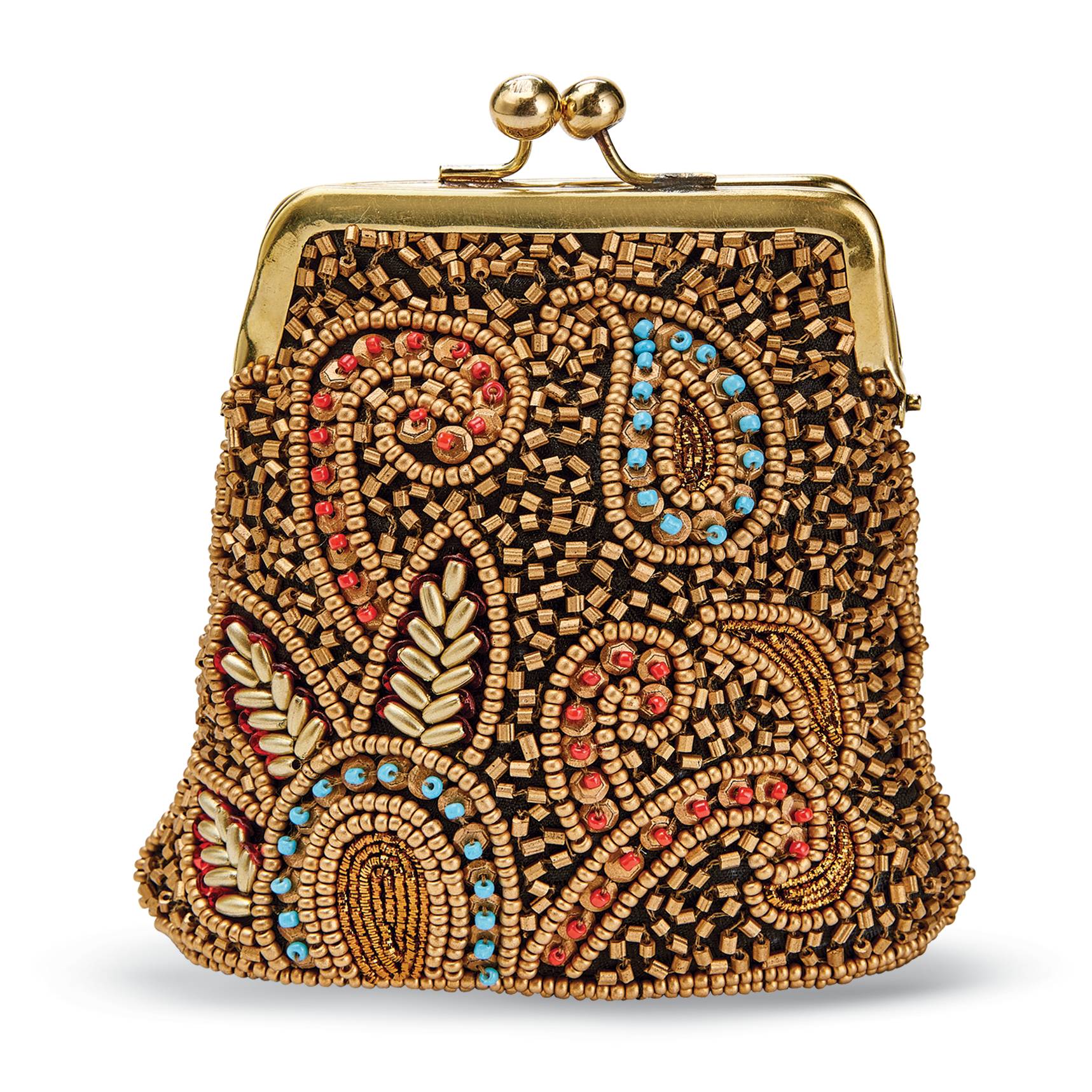 Beaded Kiss Lock Coin Purse - Signals Catalog