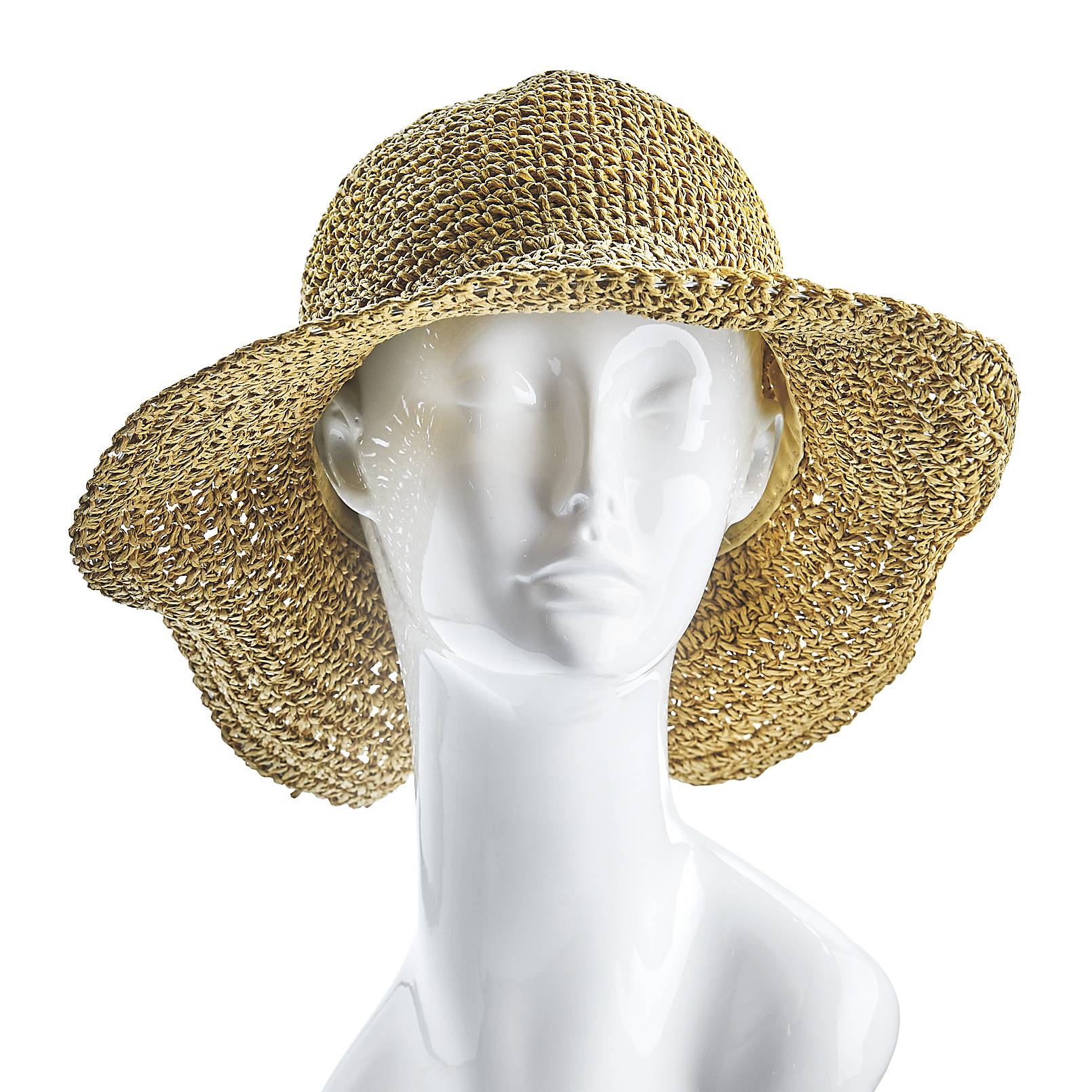 Packable Crocheted Hat with Bow - Signals Catalog
