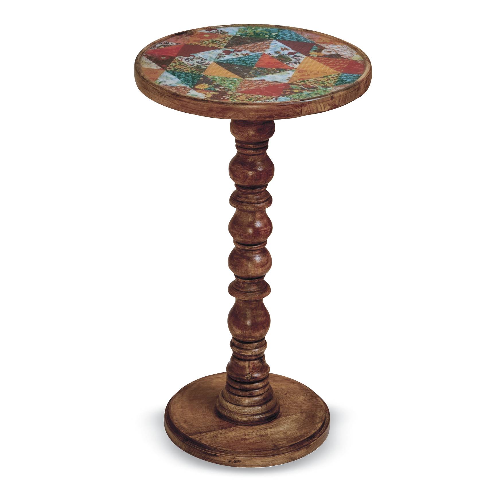 Quilt Pattern Accent Table - Signals Catalog