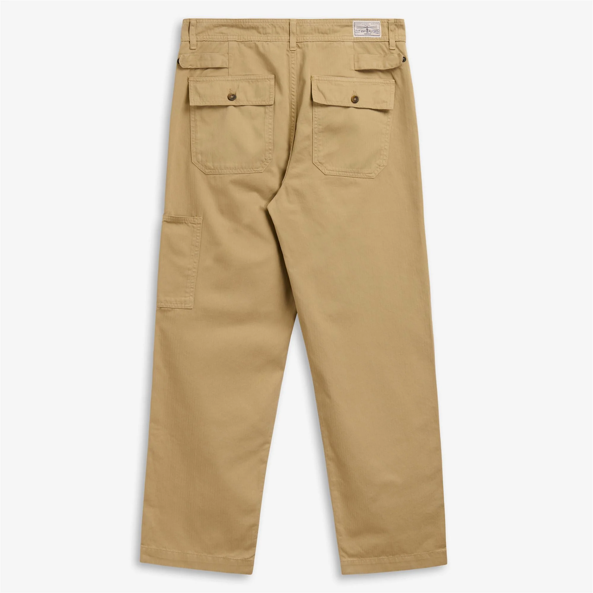 MILTON HERRINGBONE - Pants - FATIGUE - Man - BEIGE LAUREL