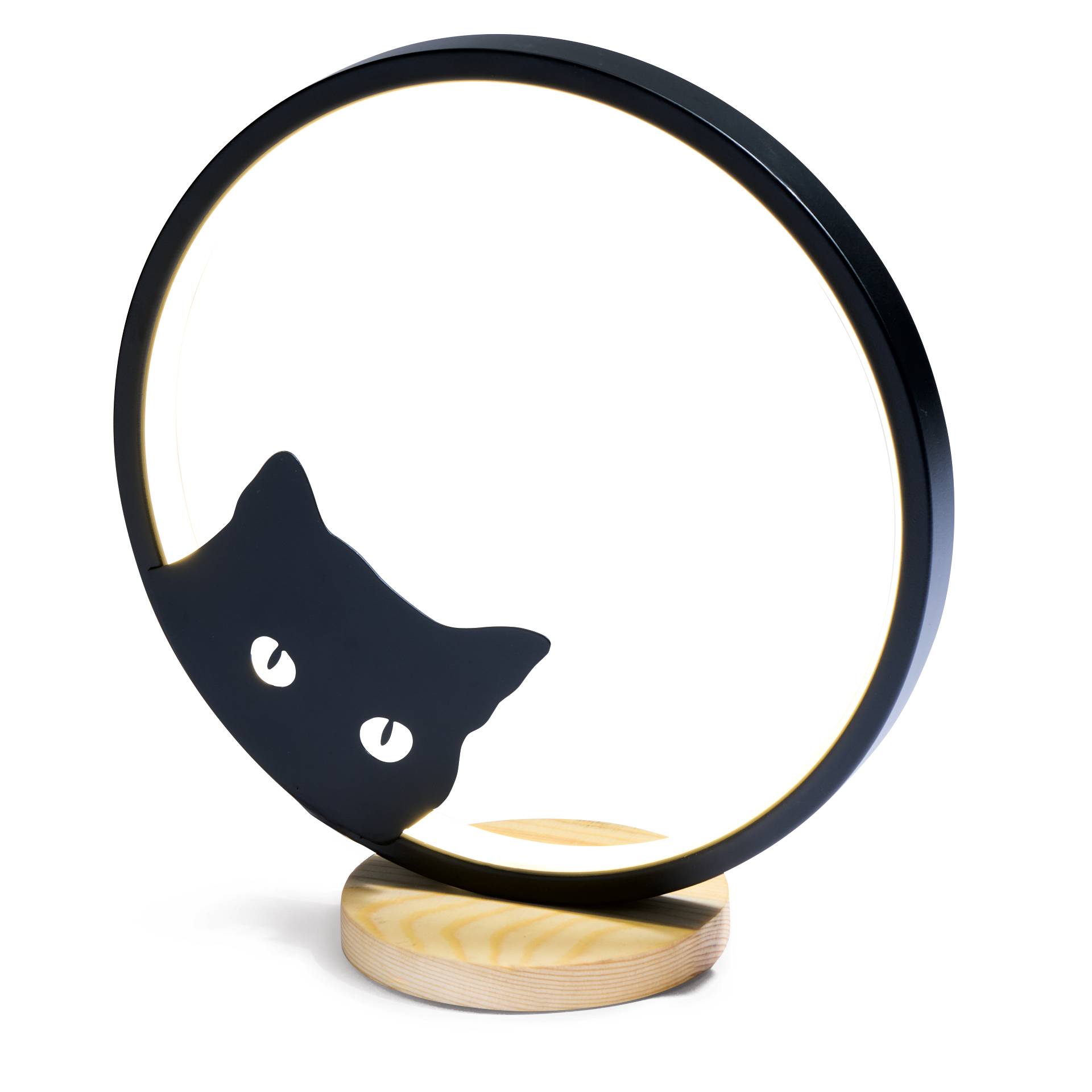 Peeking Cat LED Lamp, USB-Powered, Gift for a Cat Lover - Signals Catalog