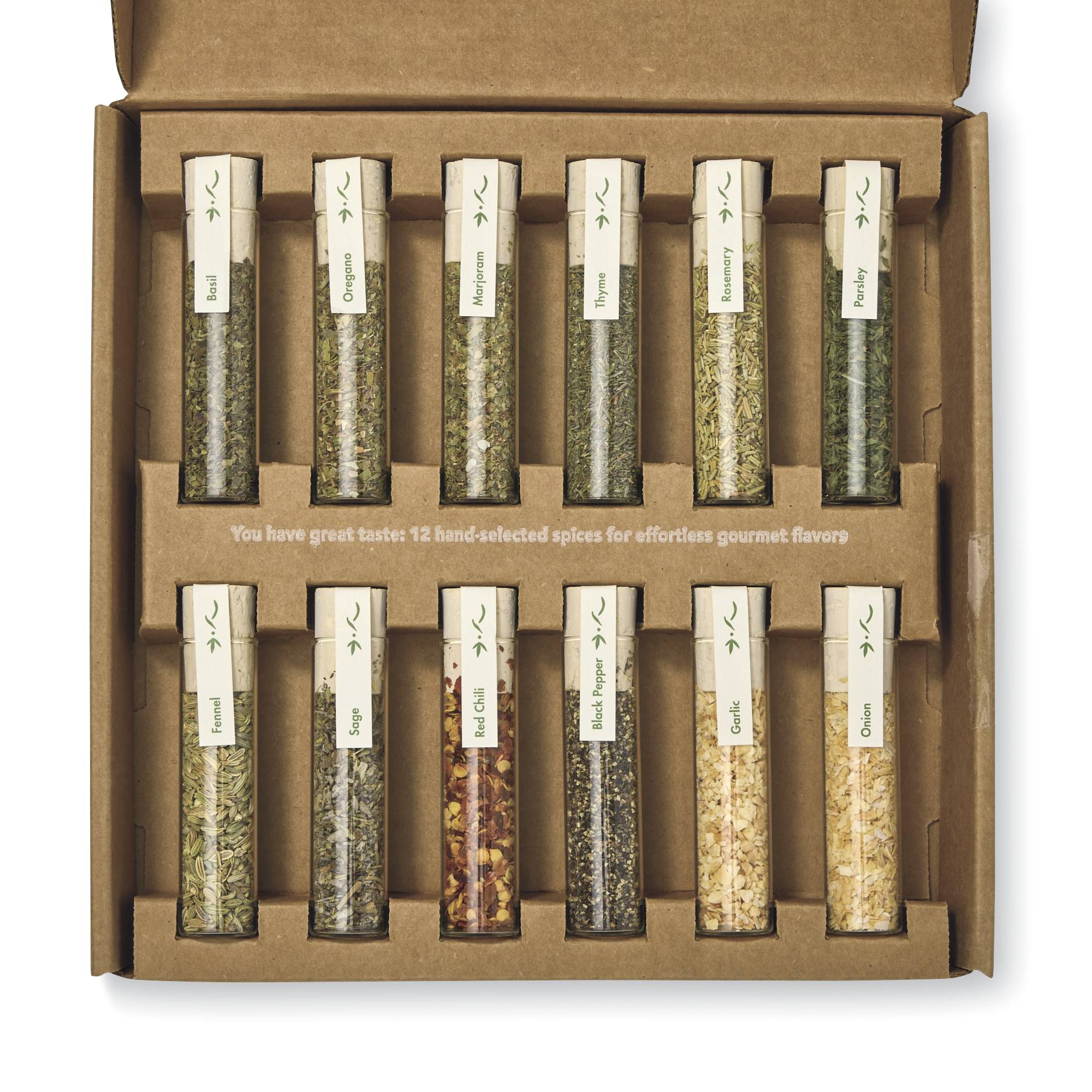 Italian Botanical Spice Set, Set of 12 for Cooking with Recipe Card - Signals Catalog