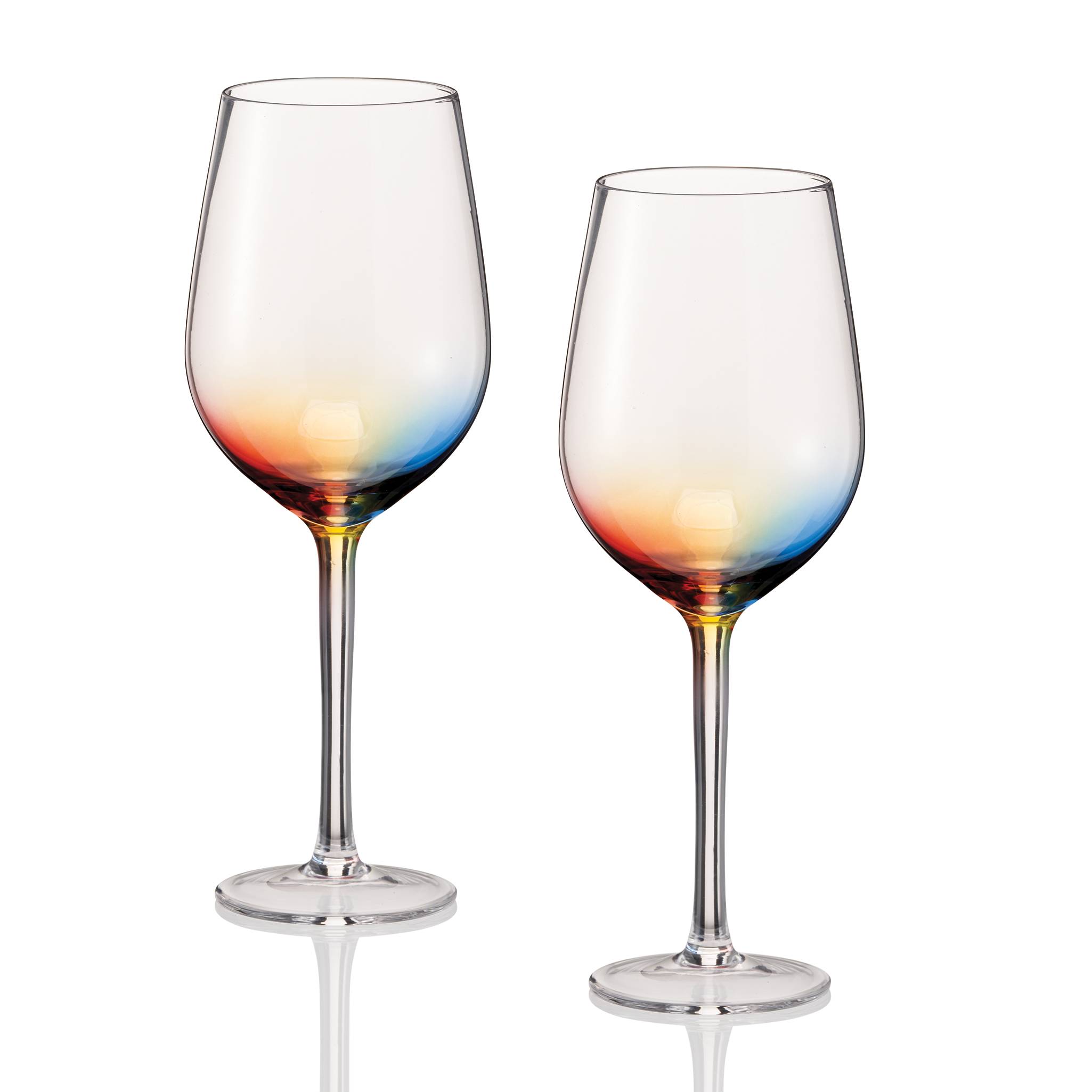 End of the Rainbow Wine Glasses, Set of 2 - Signals Catalog
