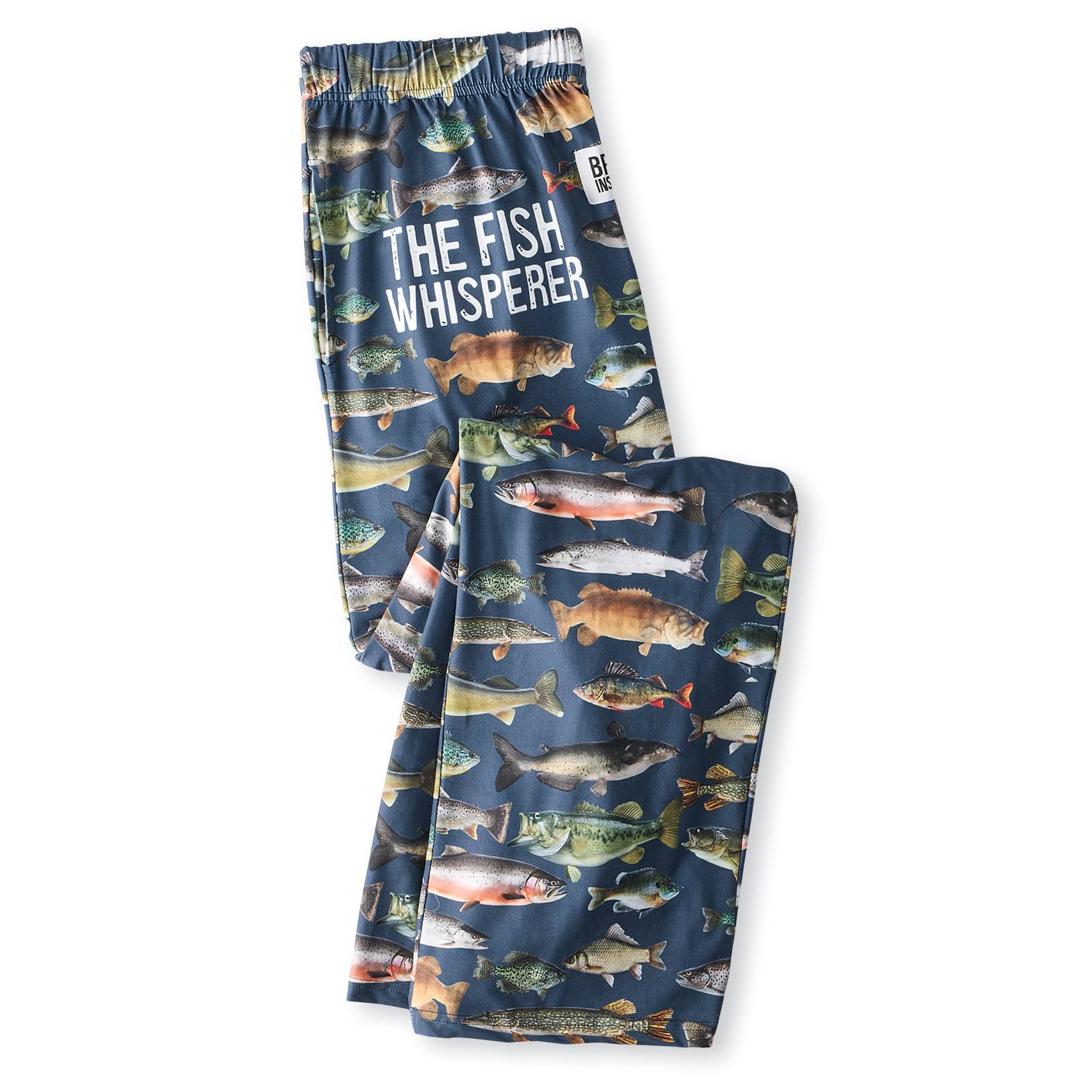 Fish Whisperer Lounge Pants, Drawstring Elastic Waist - Signals Catalog