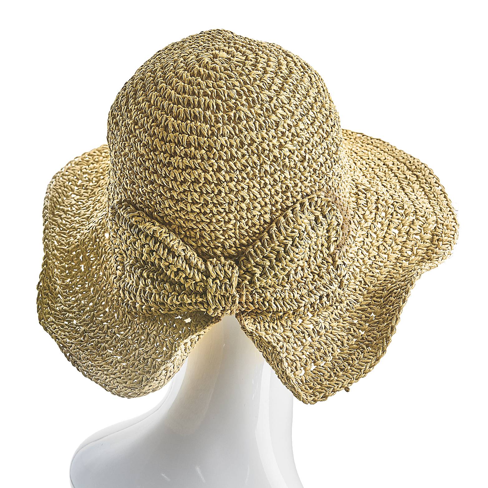 Packable Crocheted Hat with Bow - Signals Catalog