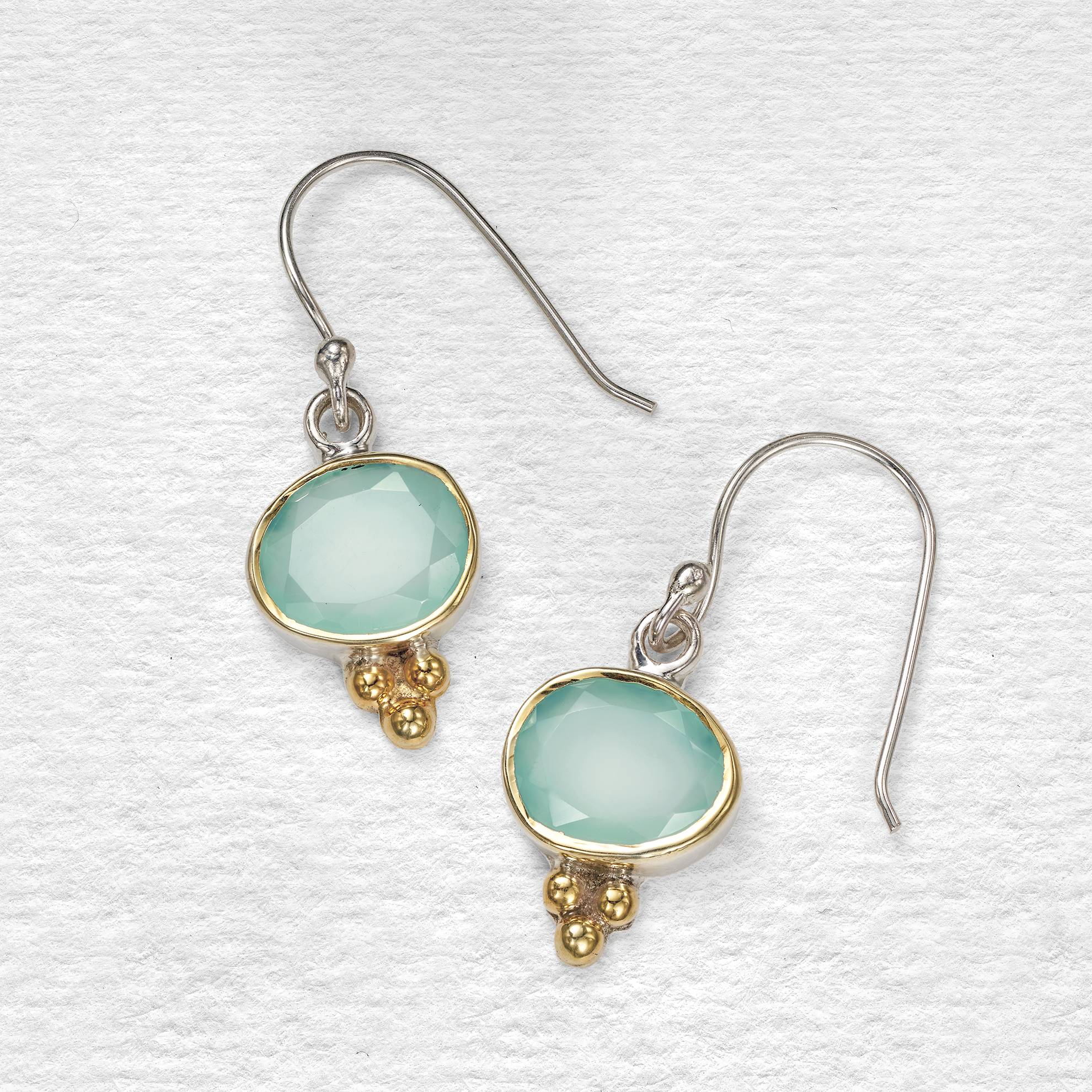 Aqua Chalcedony Earrings - Signals Catalog