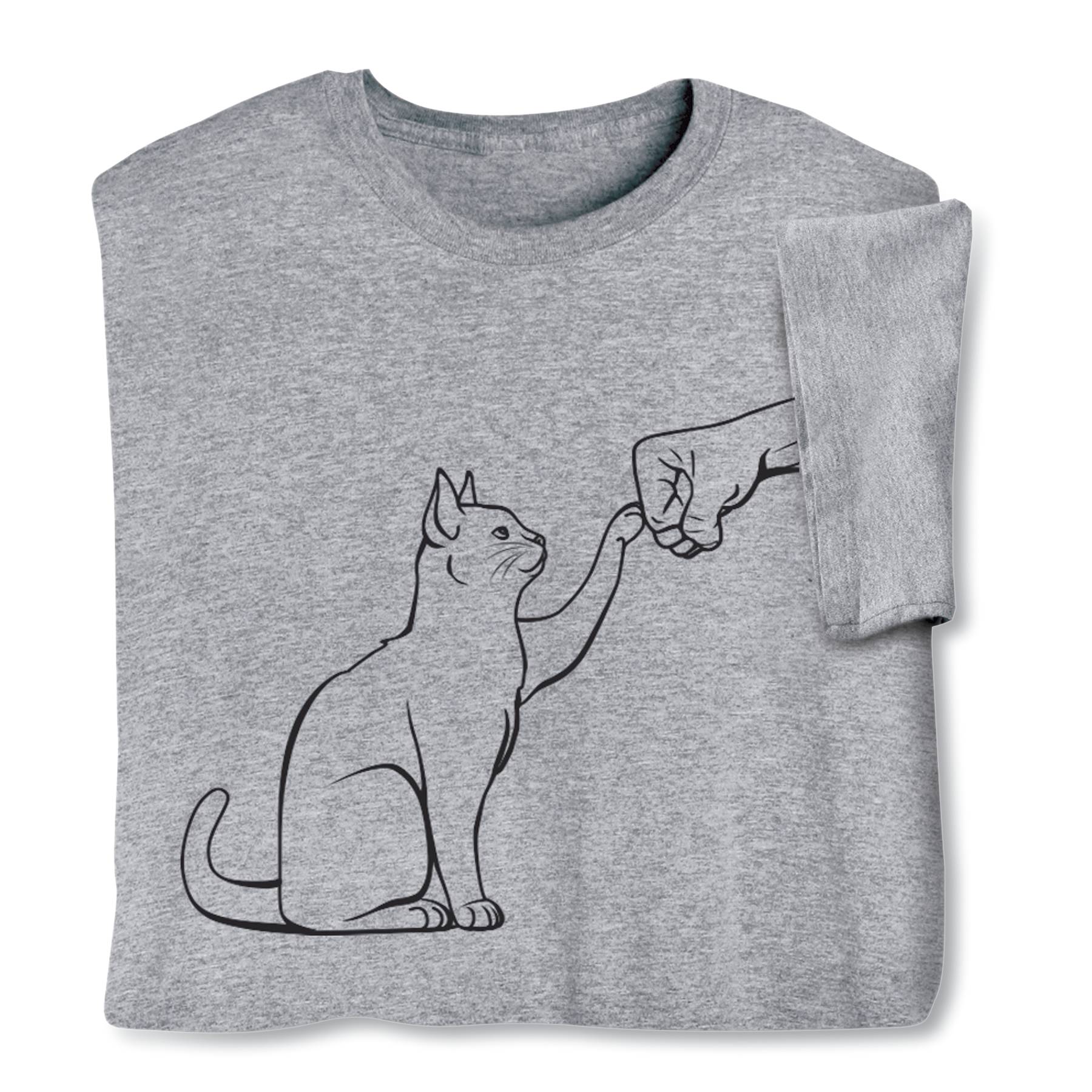 Cat Fist Bump T-Shirt - Signals Catalog
