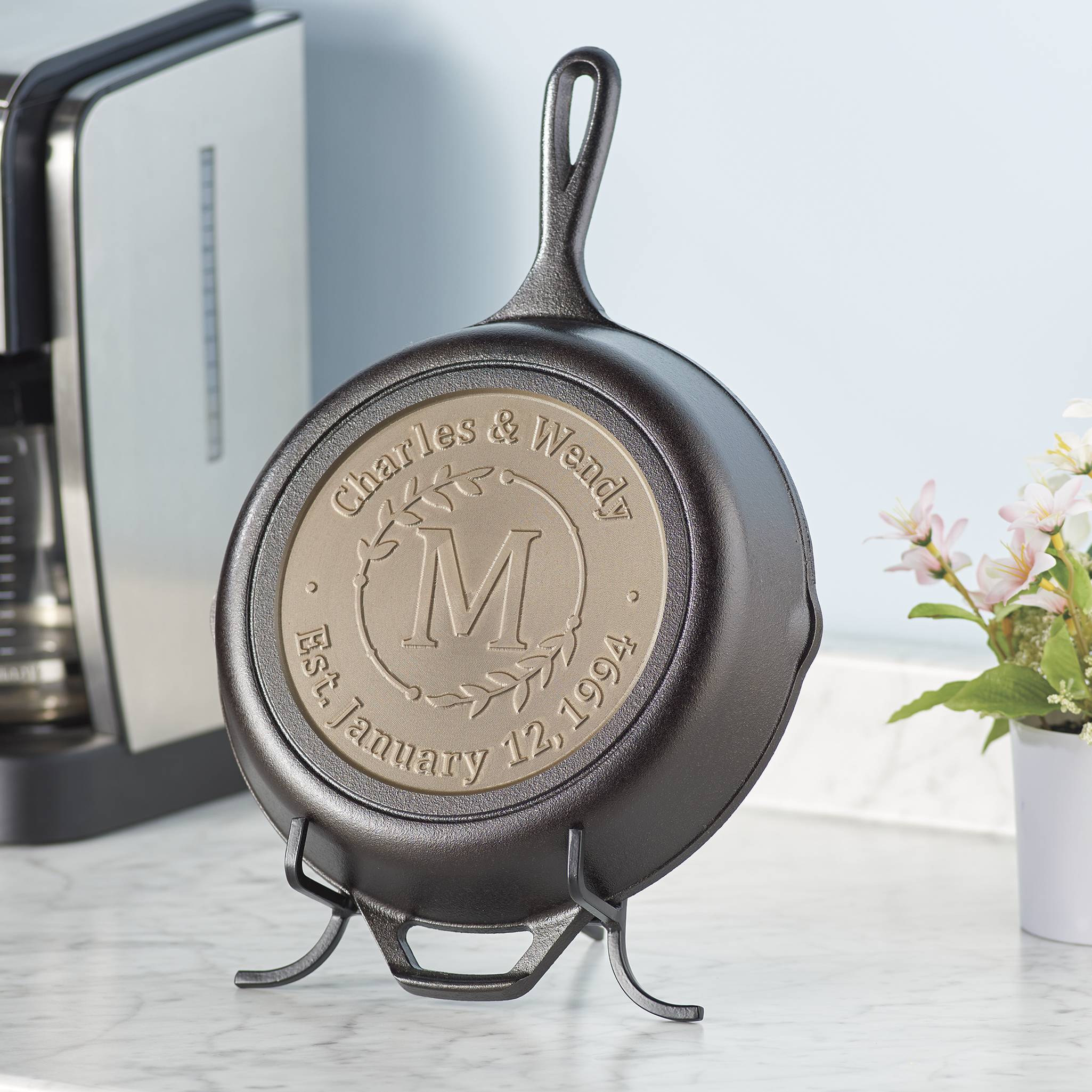 Personalized Cast Iron Skillet Available in Three Sizes - Signals Catalog