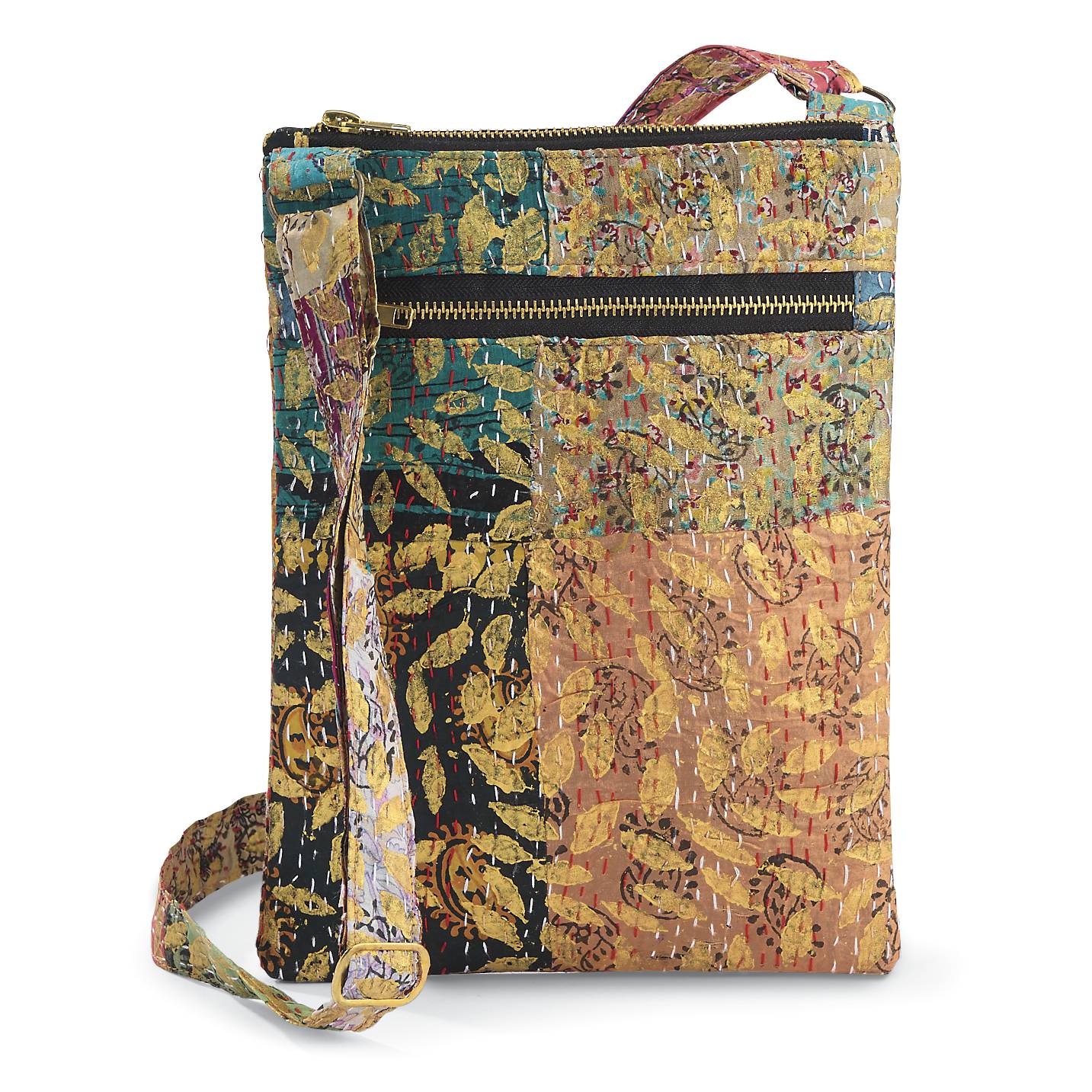 Silk Kantha Embroidered Bag - Signals Catalog
