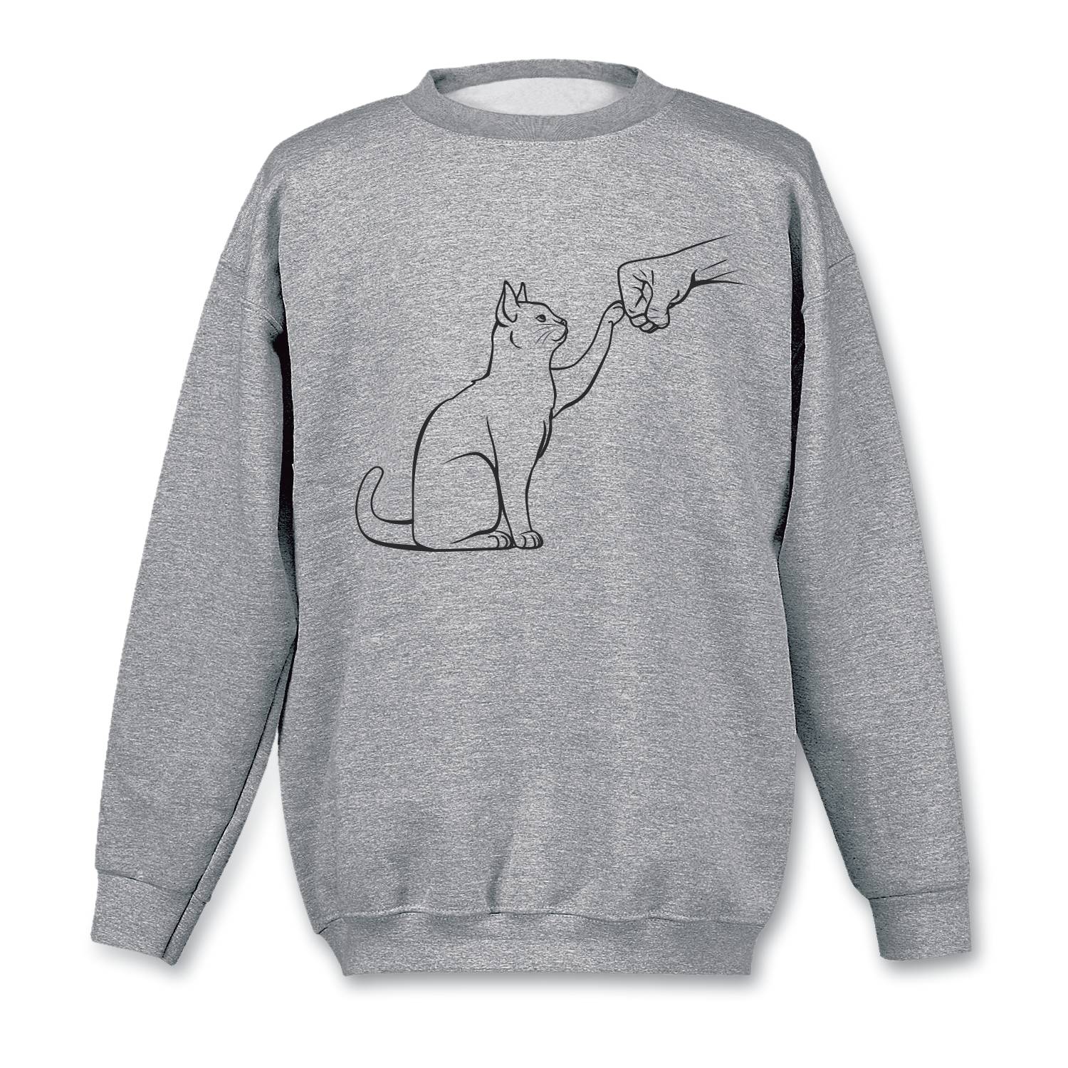 Cat Fist Bump Sweatshirt - Signals Catalog