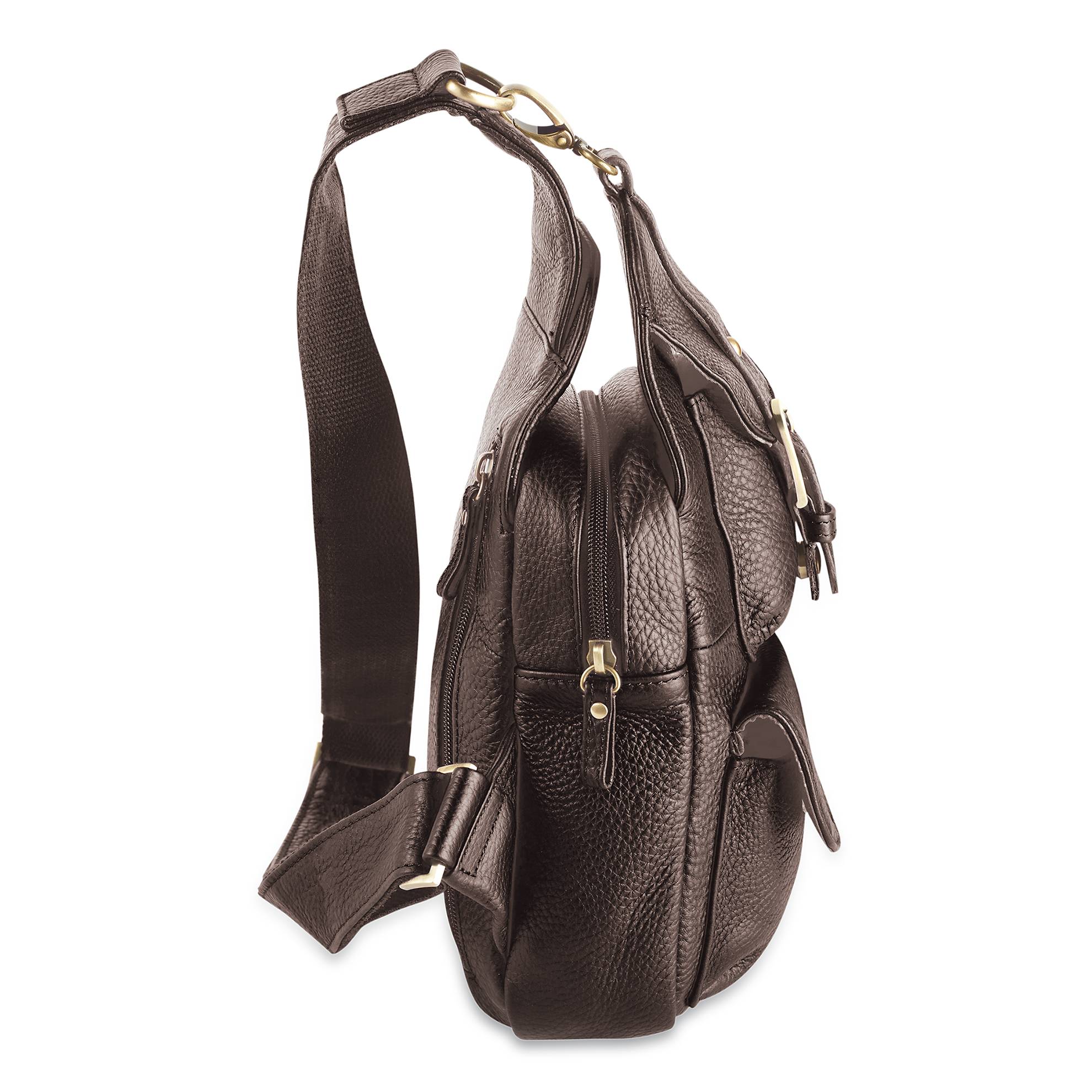 Cowhide Leather Sling Bag - Signals Catalog