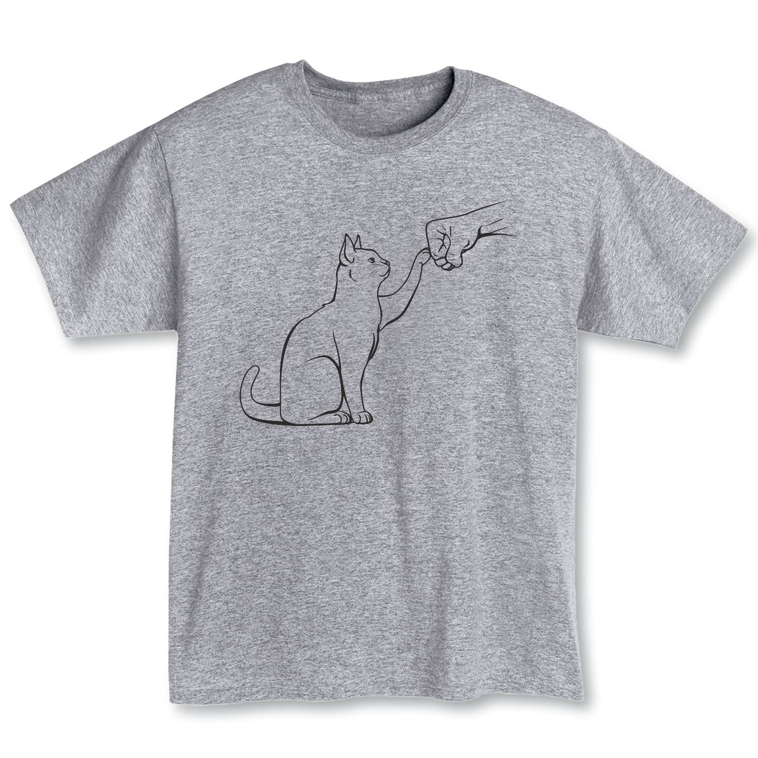 Cat Fist Bump T-Shirt - Signals Catalog