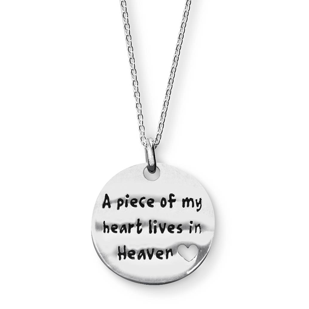 A Piece of My Heart Lives in Heaven Necklace - Signals Catalog