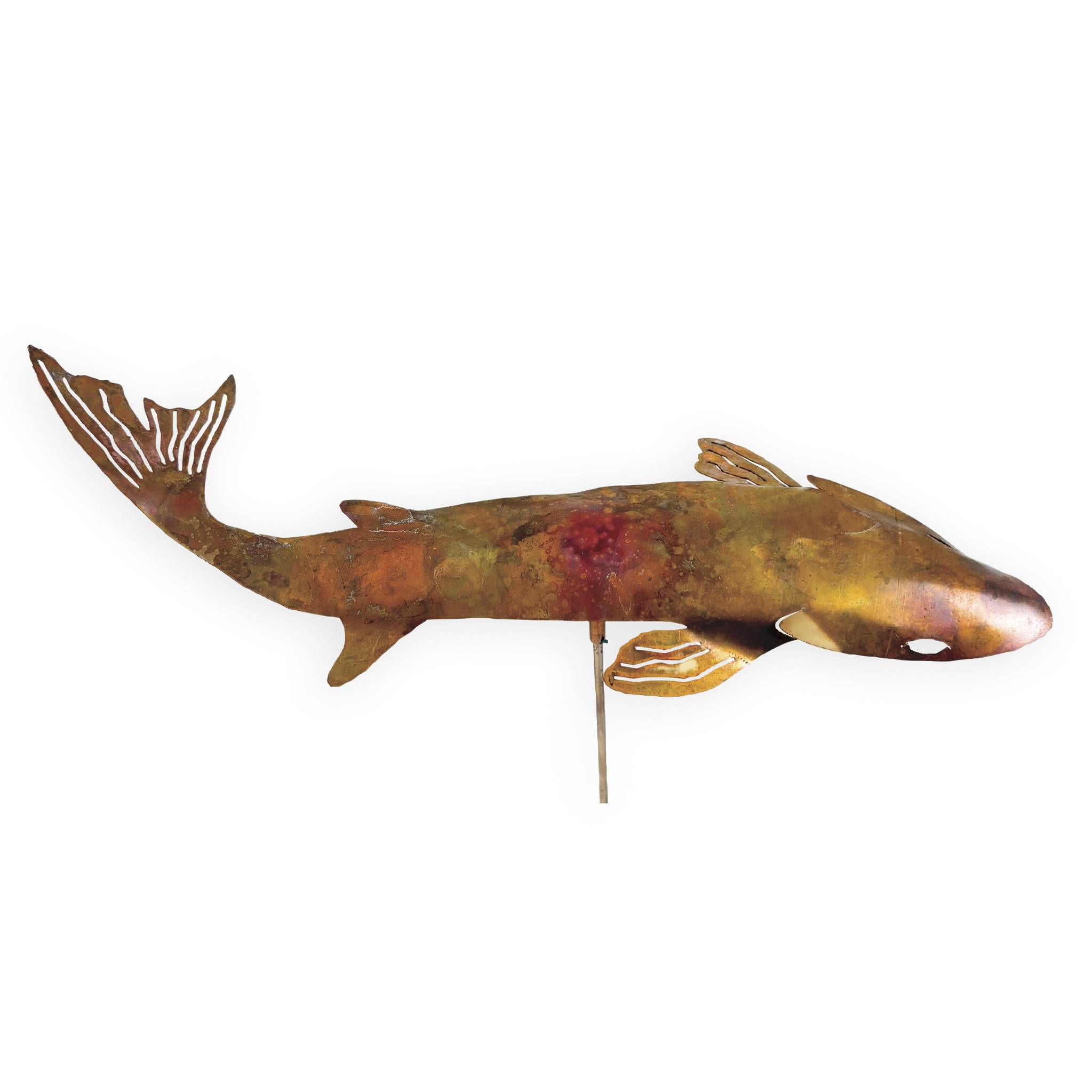 Koi Natural Copper Garden Stake - Signals Catalog