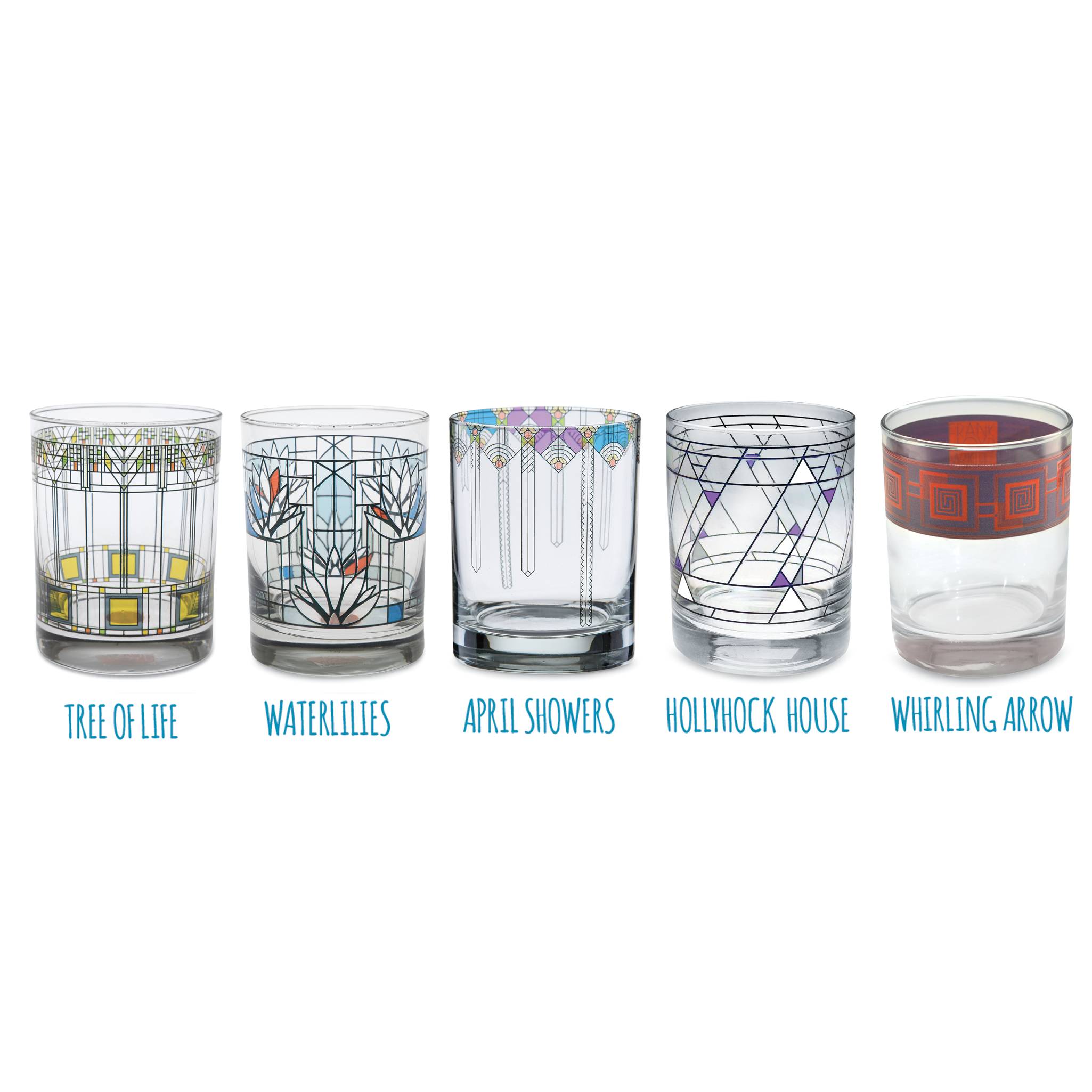 Frank Lloyd Wright® April Showers Tumblers, Set of 2 - Signals Catalog