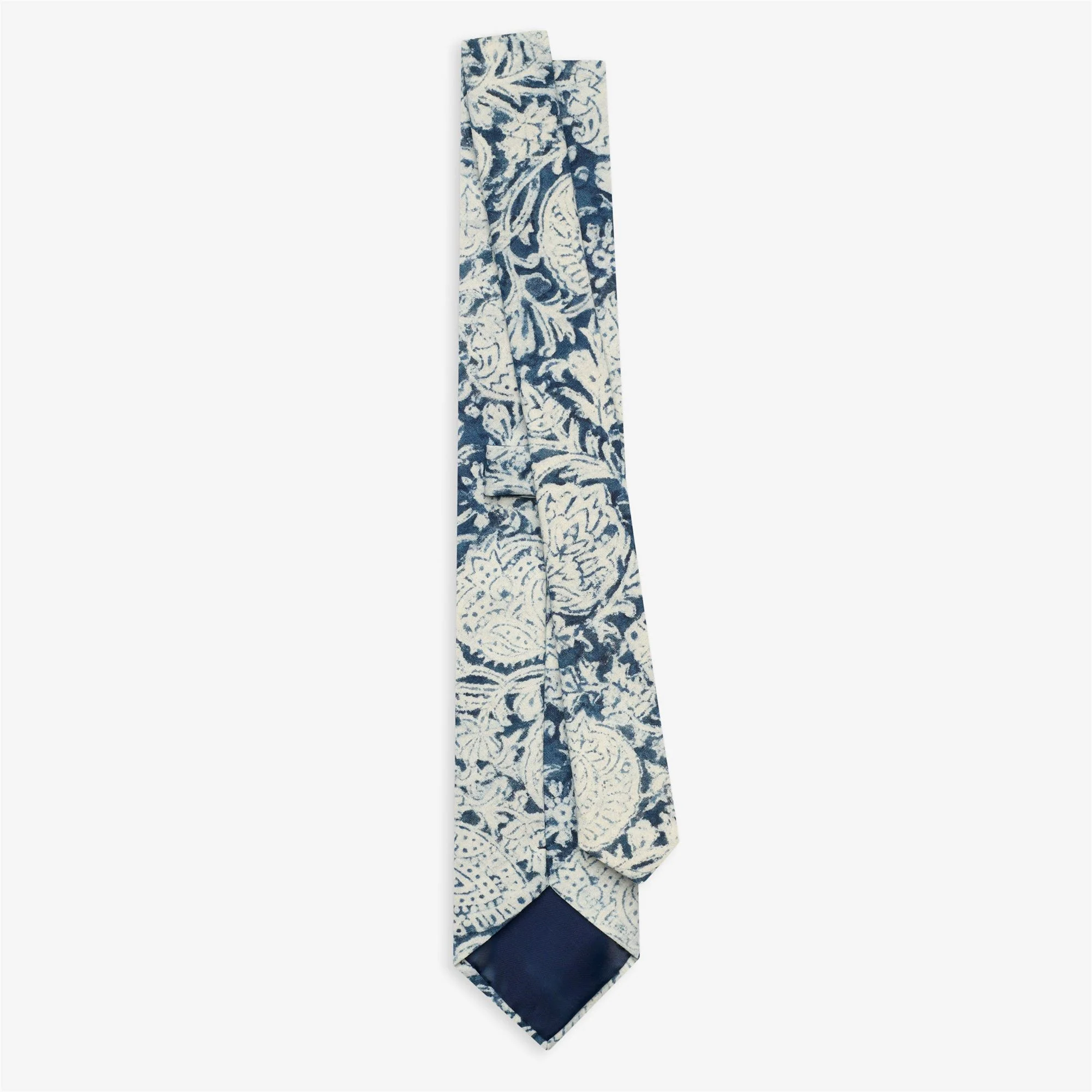 HALLOWELL tie - Small Accessories - Tie - Man - FANCY WHITE-BLUE