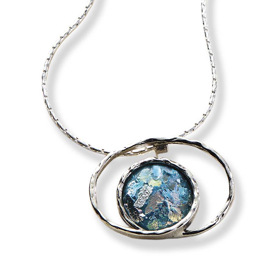 Roman Glass in Orbit Necklace - Signals Catalog