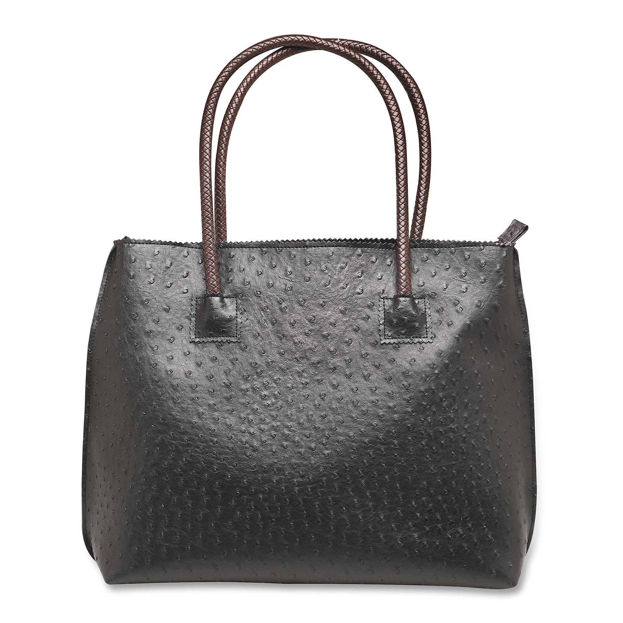 Faux Leather Ostrich Tote Bag - Signals Catalog